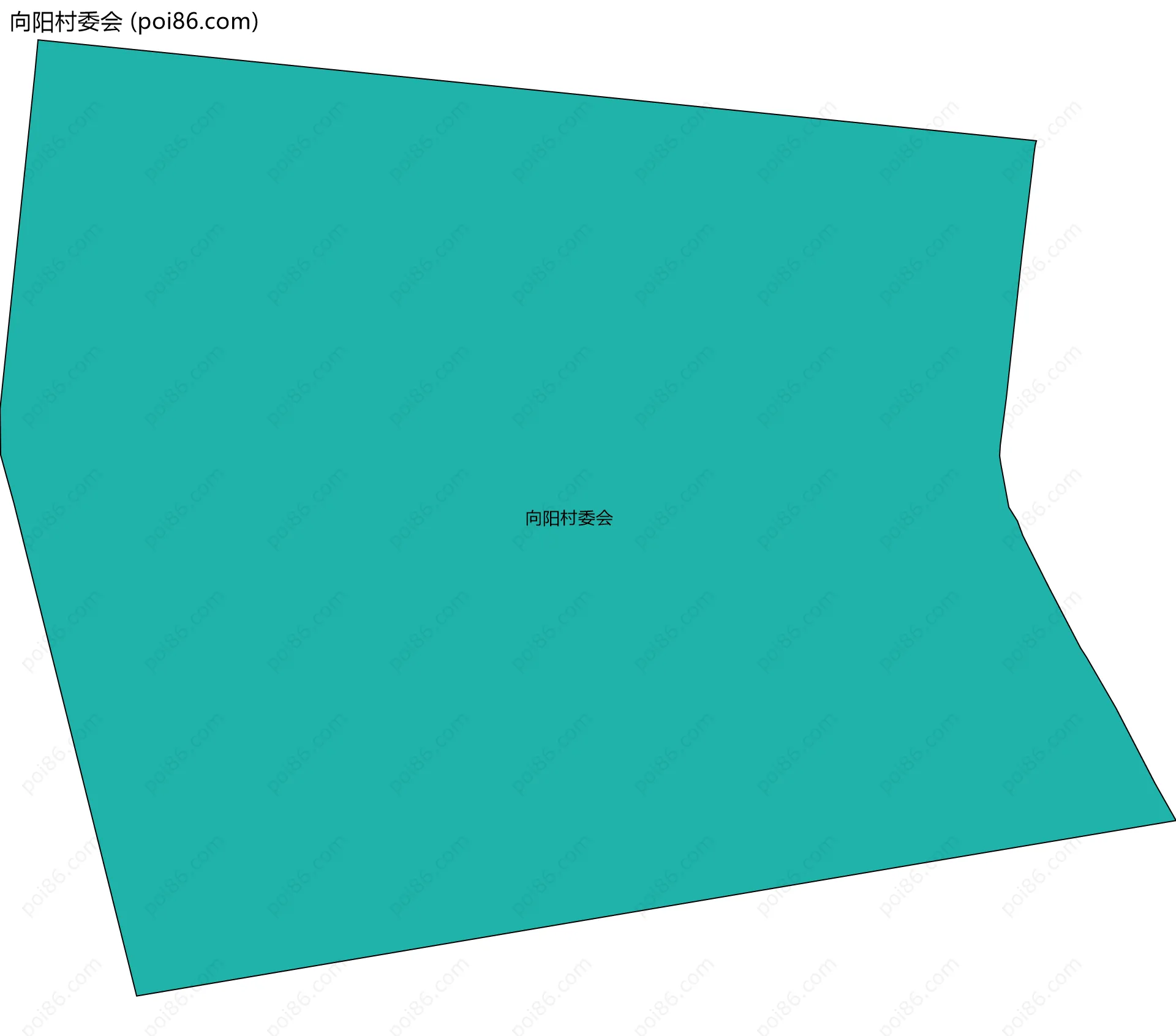 向阳村委会边界地图