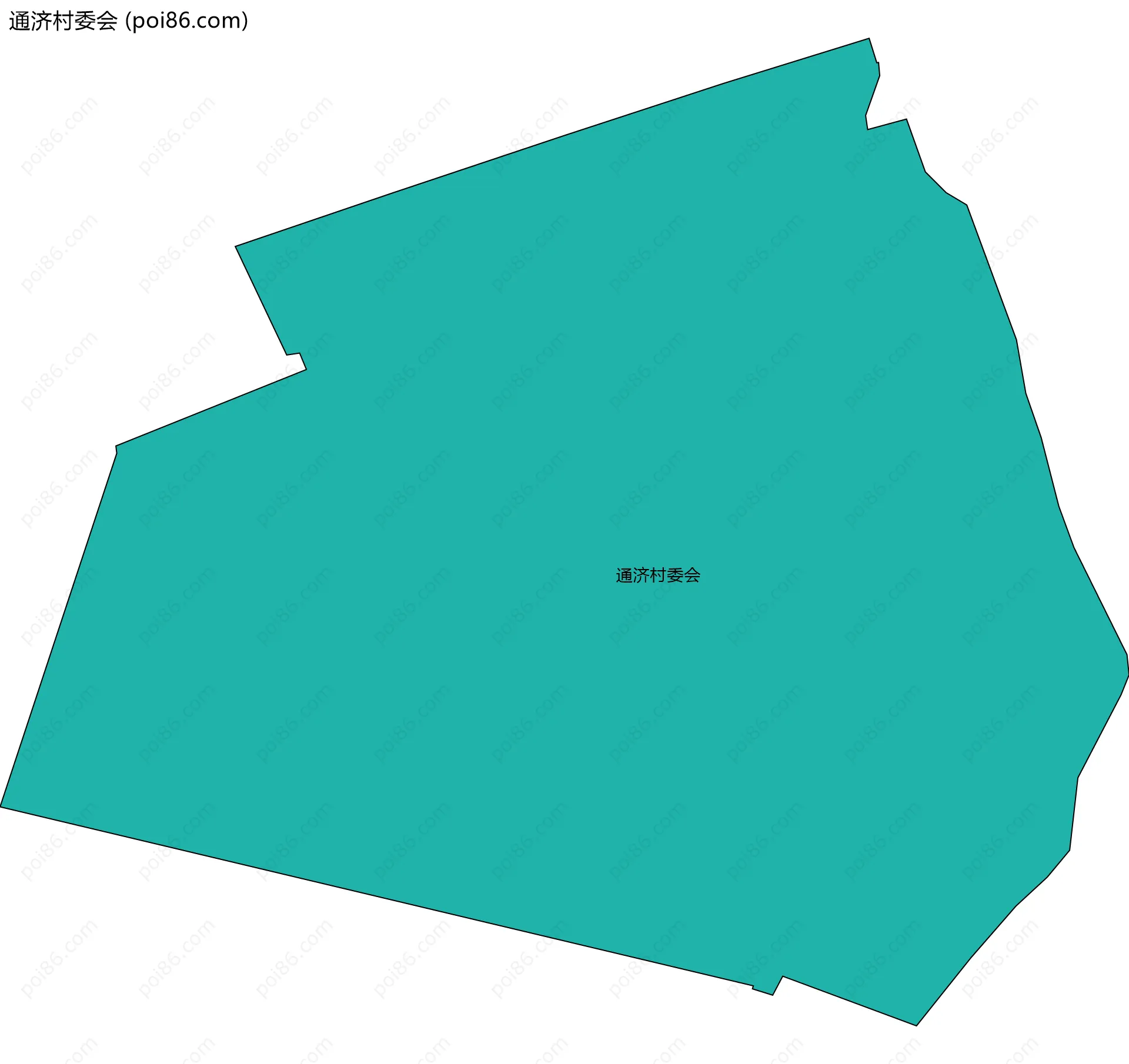 通济村委会边界地图