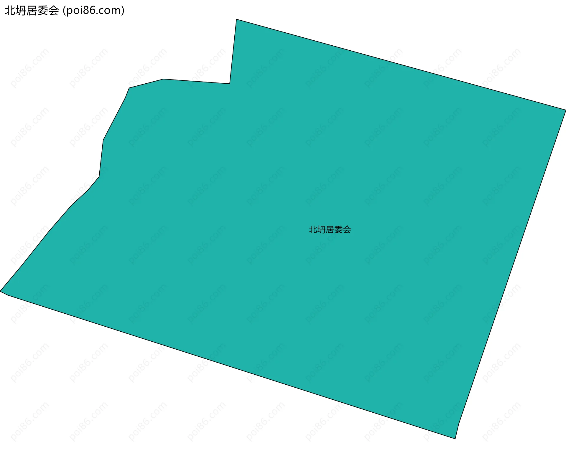 北坍居委会边界地图