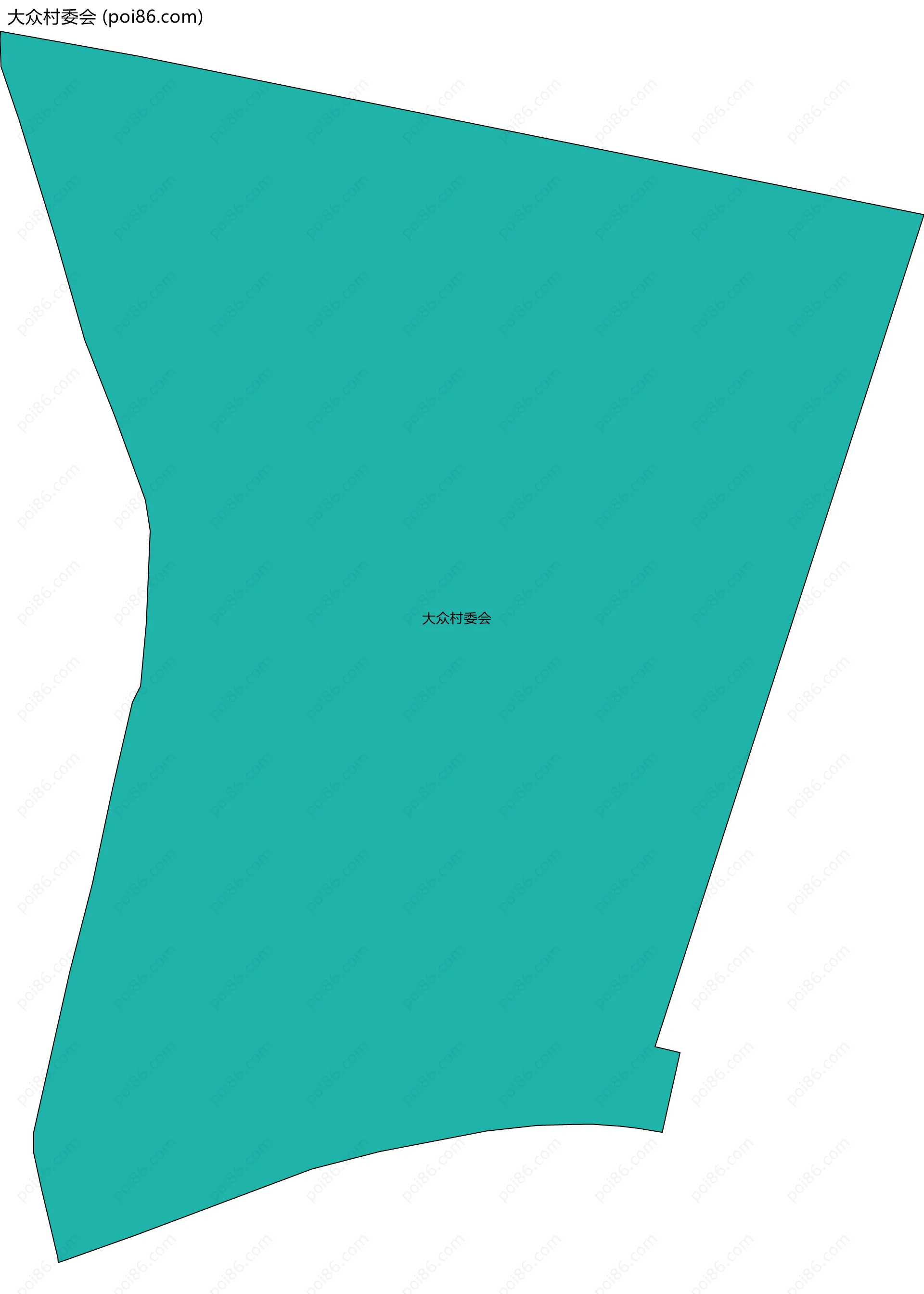 大众村委会边界地图