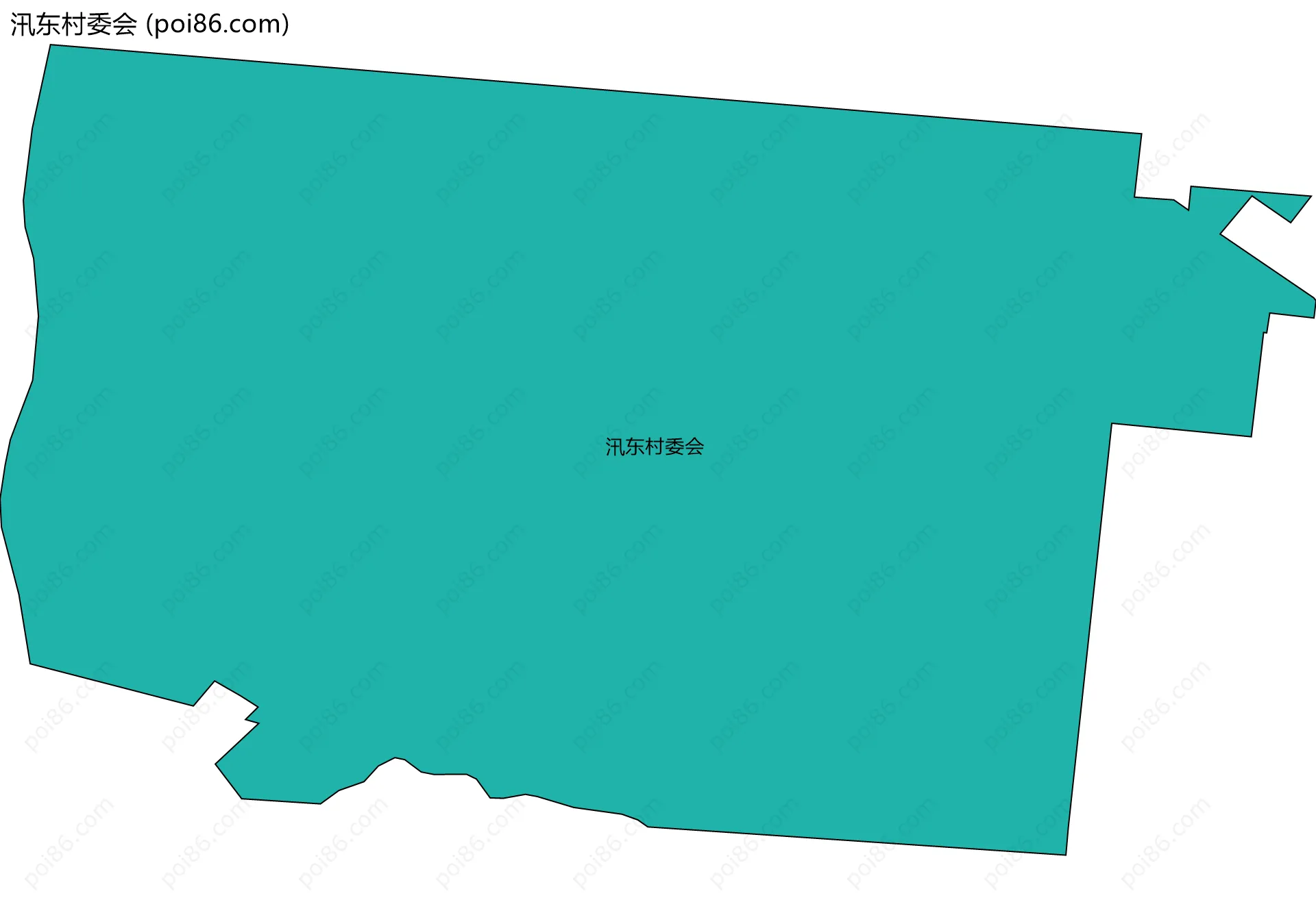 汛东村委会边界地图