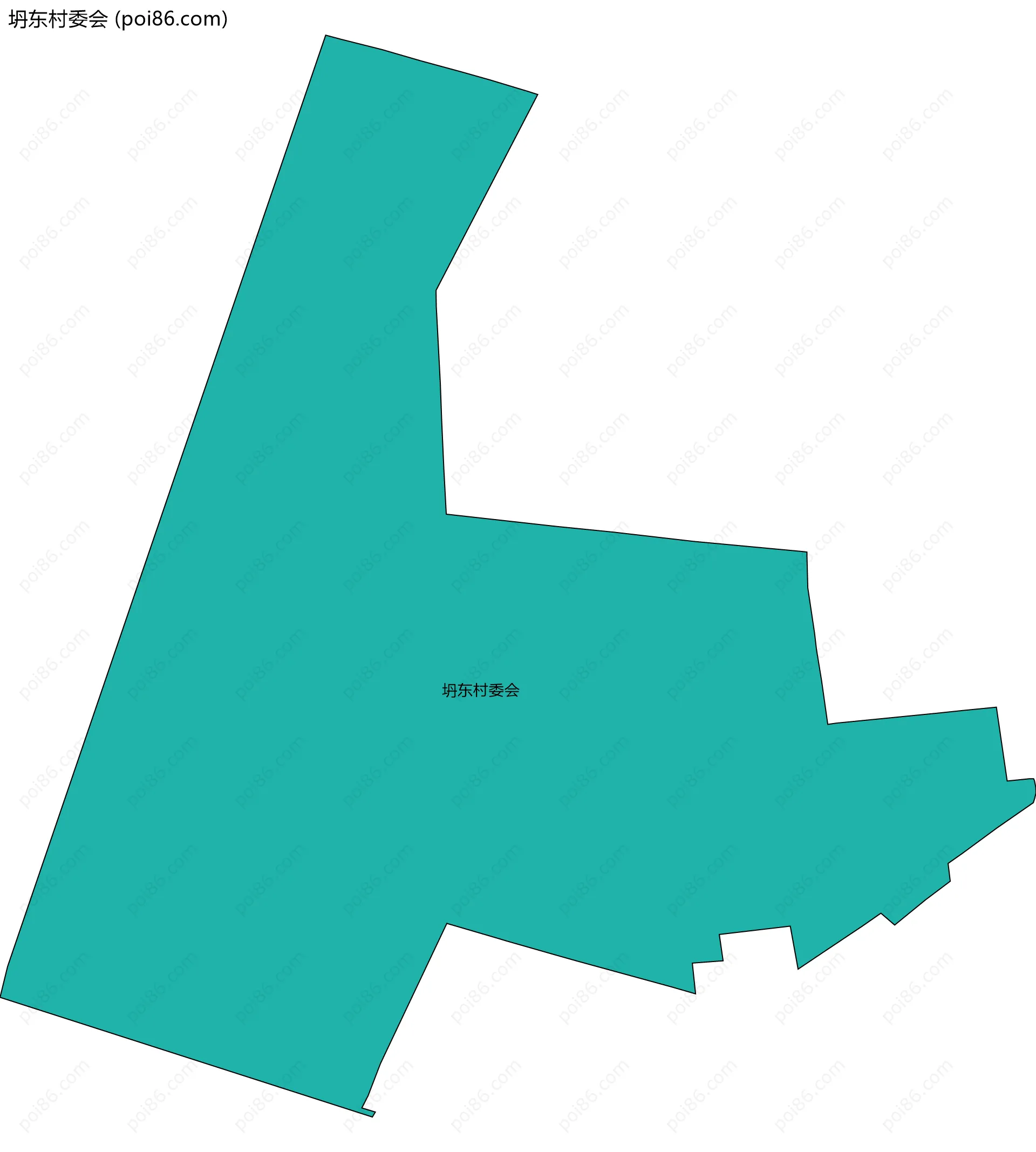 坍东村委会边界地图