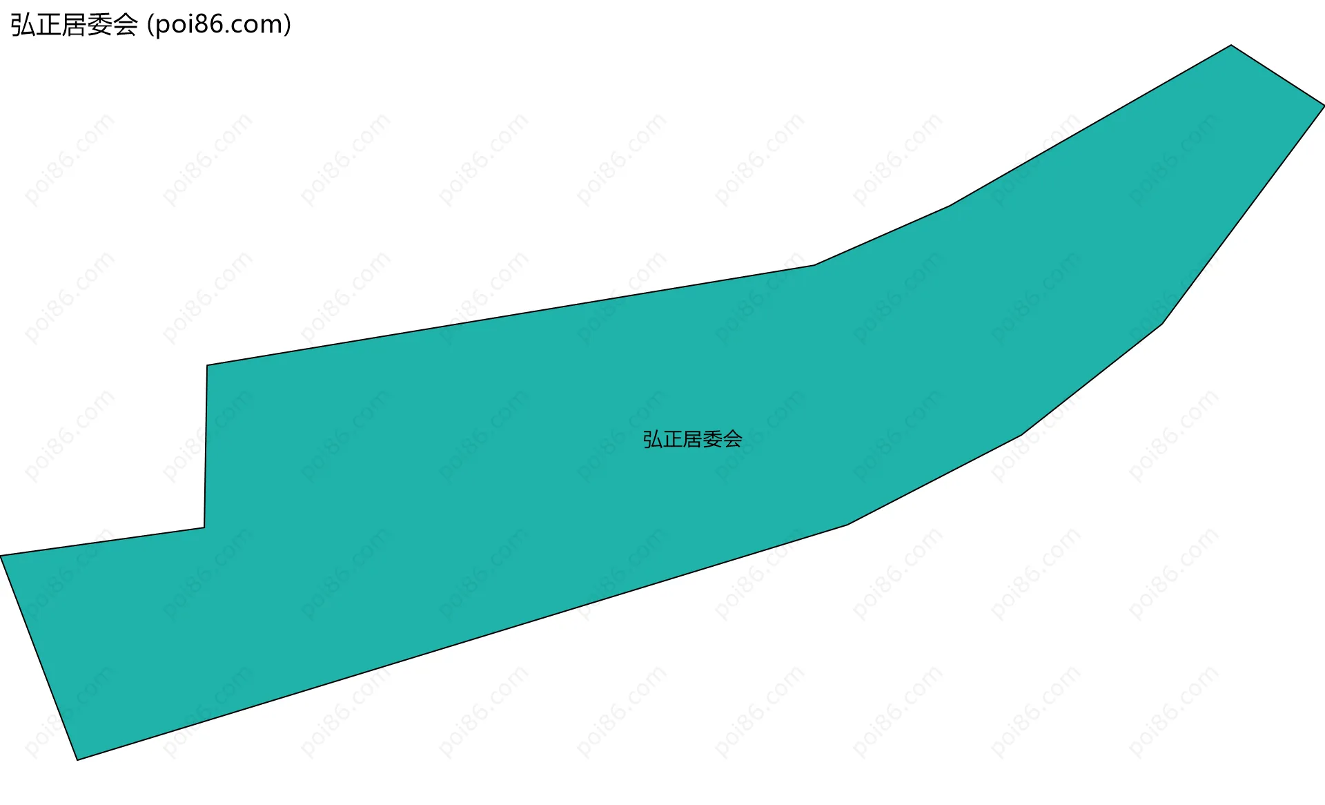 弘正居委会边界地图