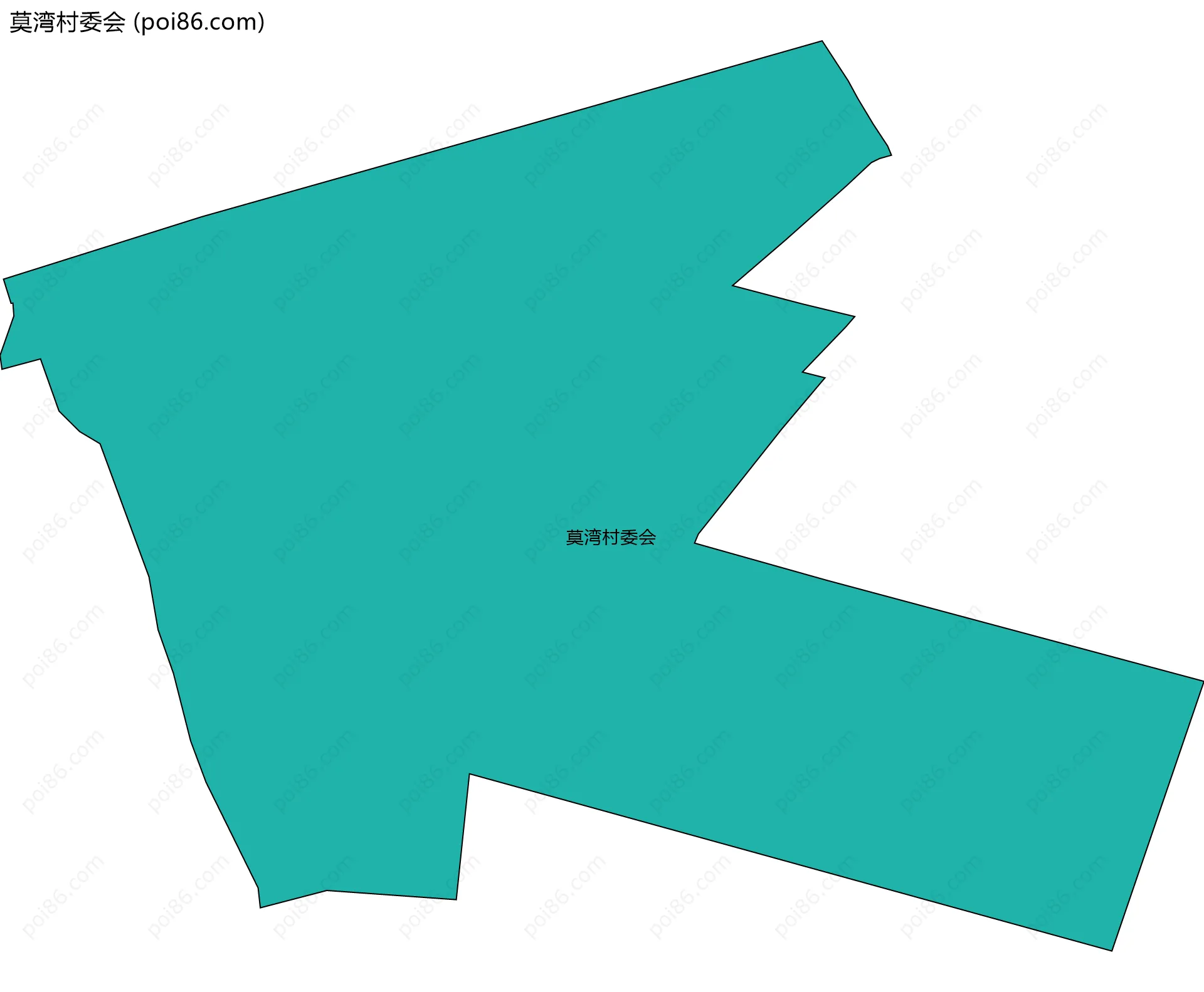 莫湾村委会边界地图