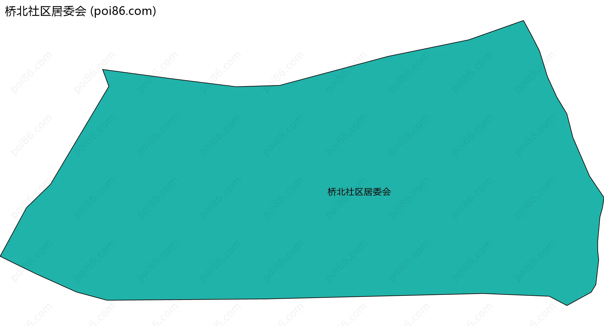 桥北社区居委会边界地图