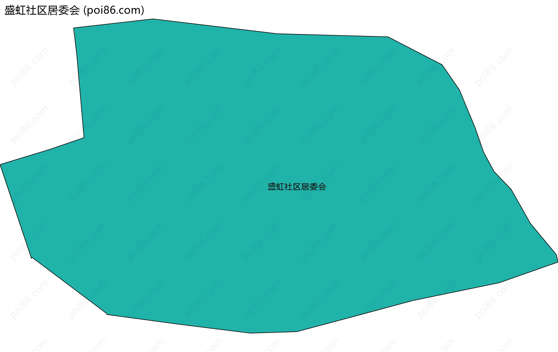盛虹社区居委会边界地图