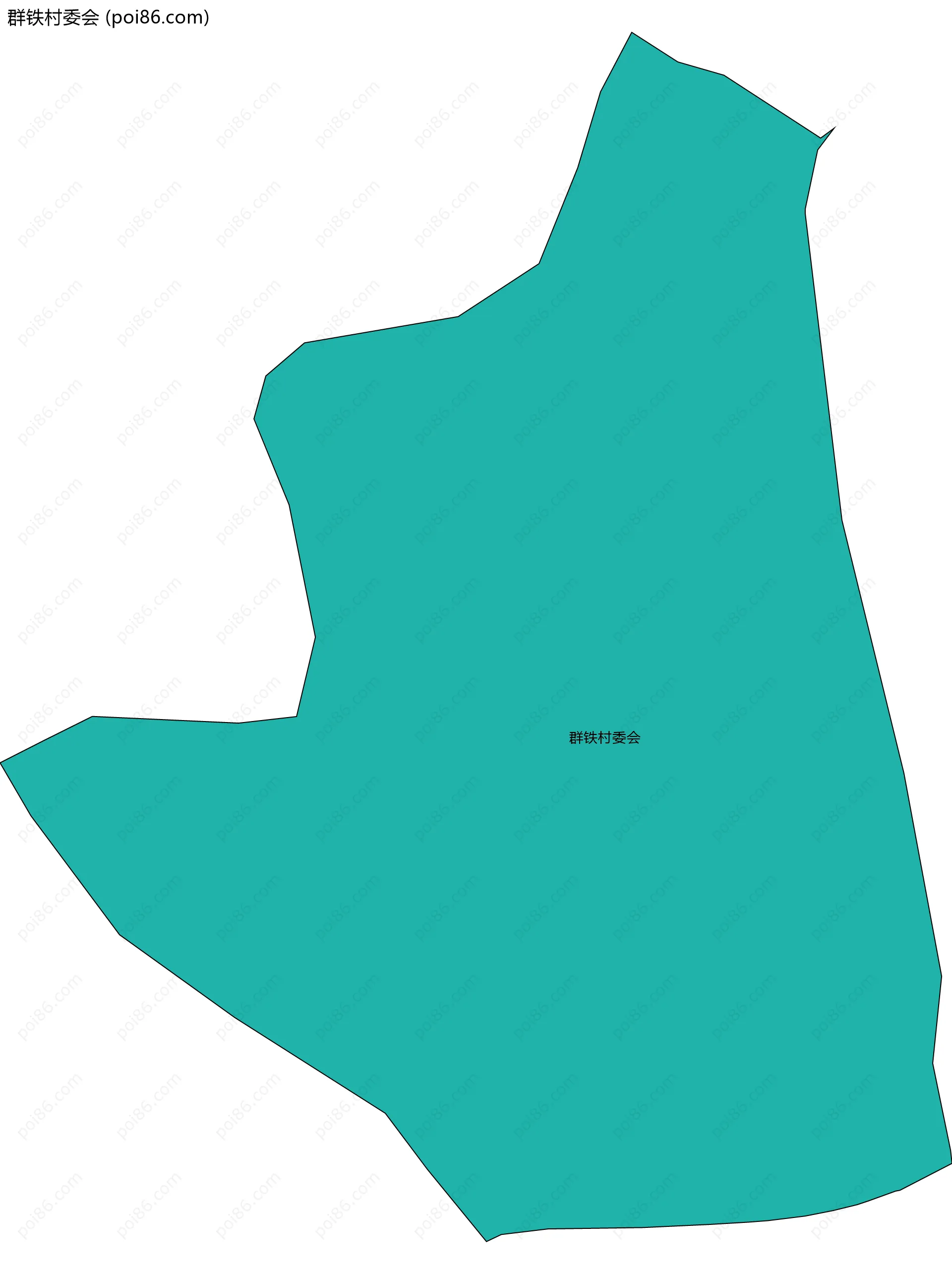 群铁村委会边界地图