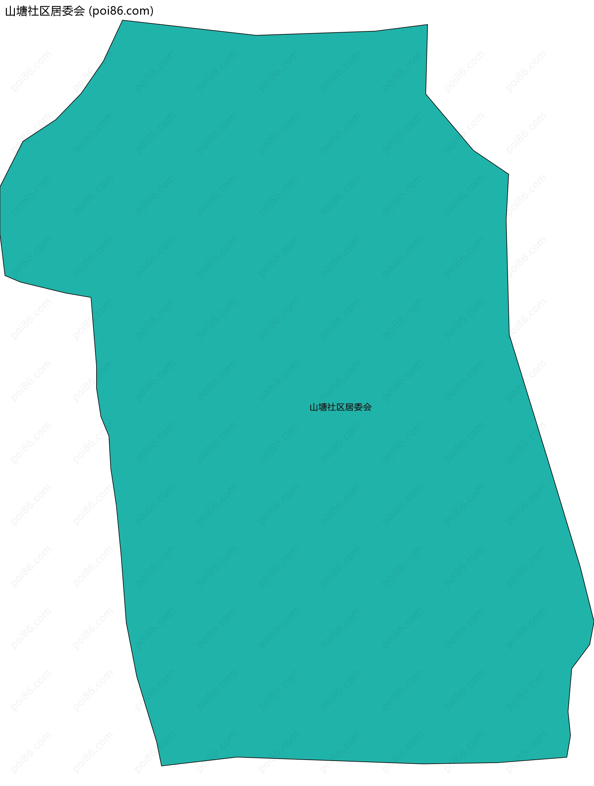 山塘社区居委会边界地图