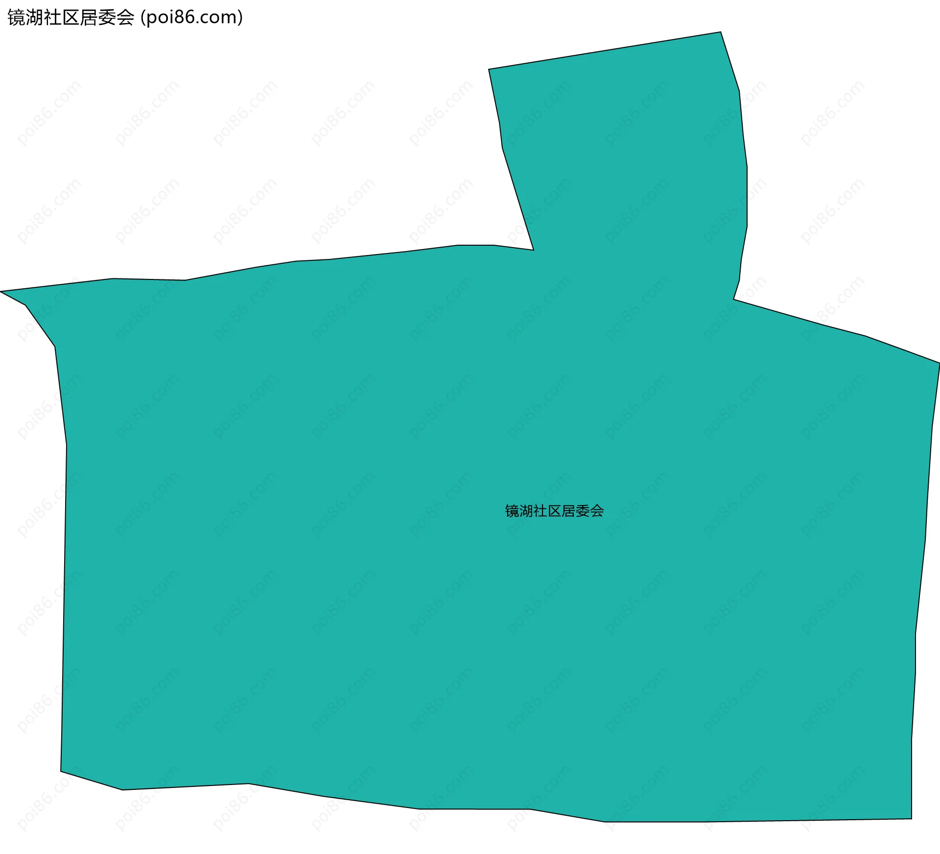 镜湖社区居委会边界地图