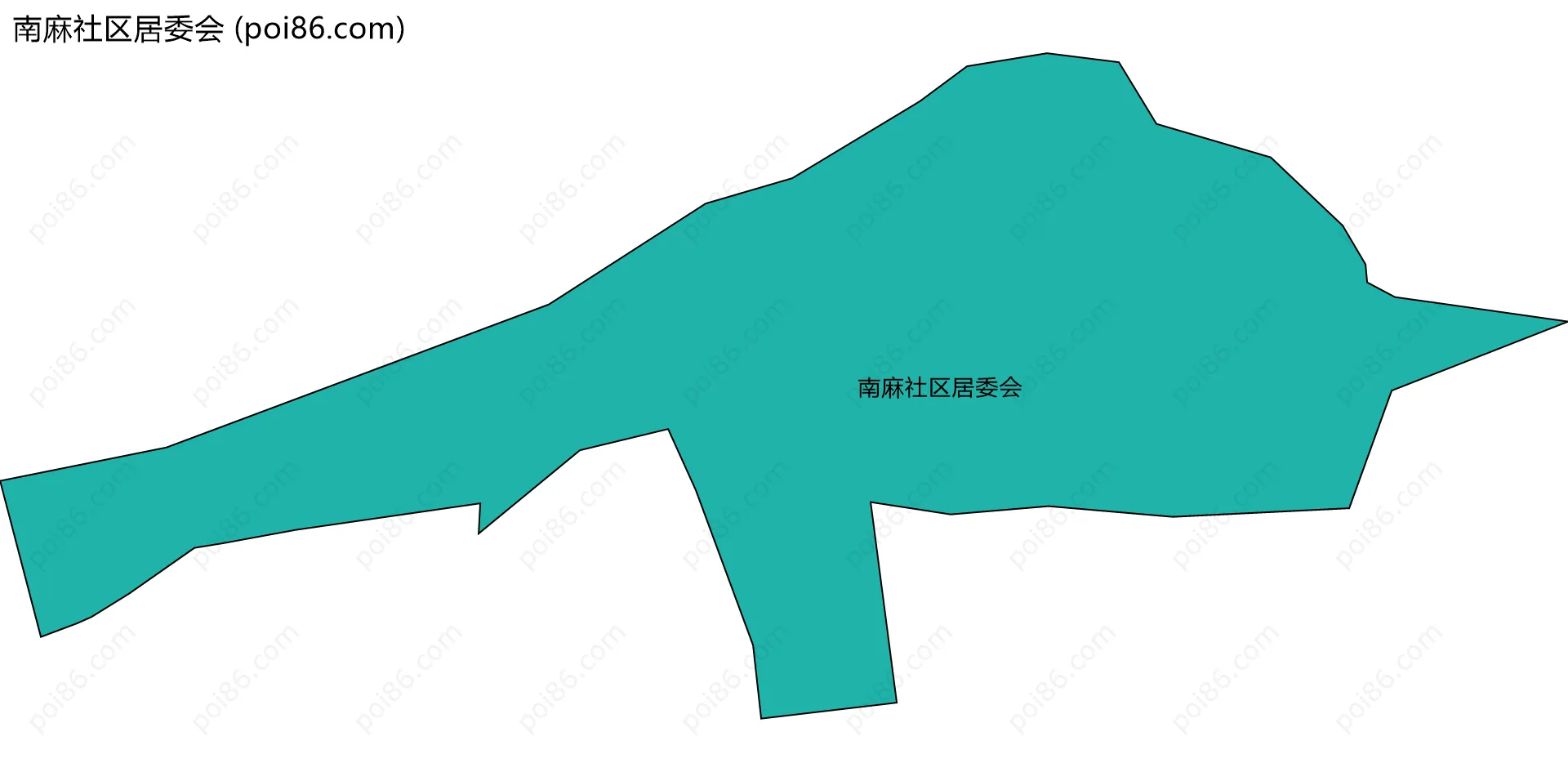 南麻社区居委会边界地图