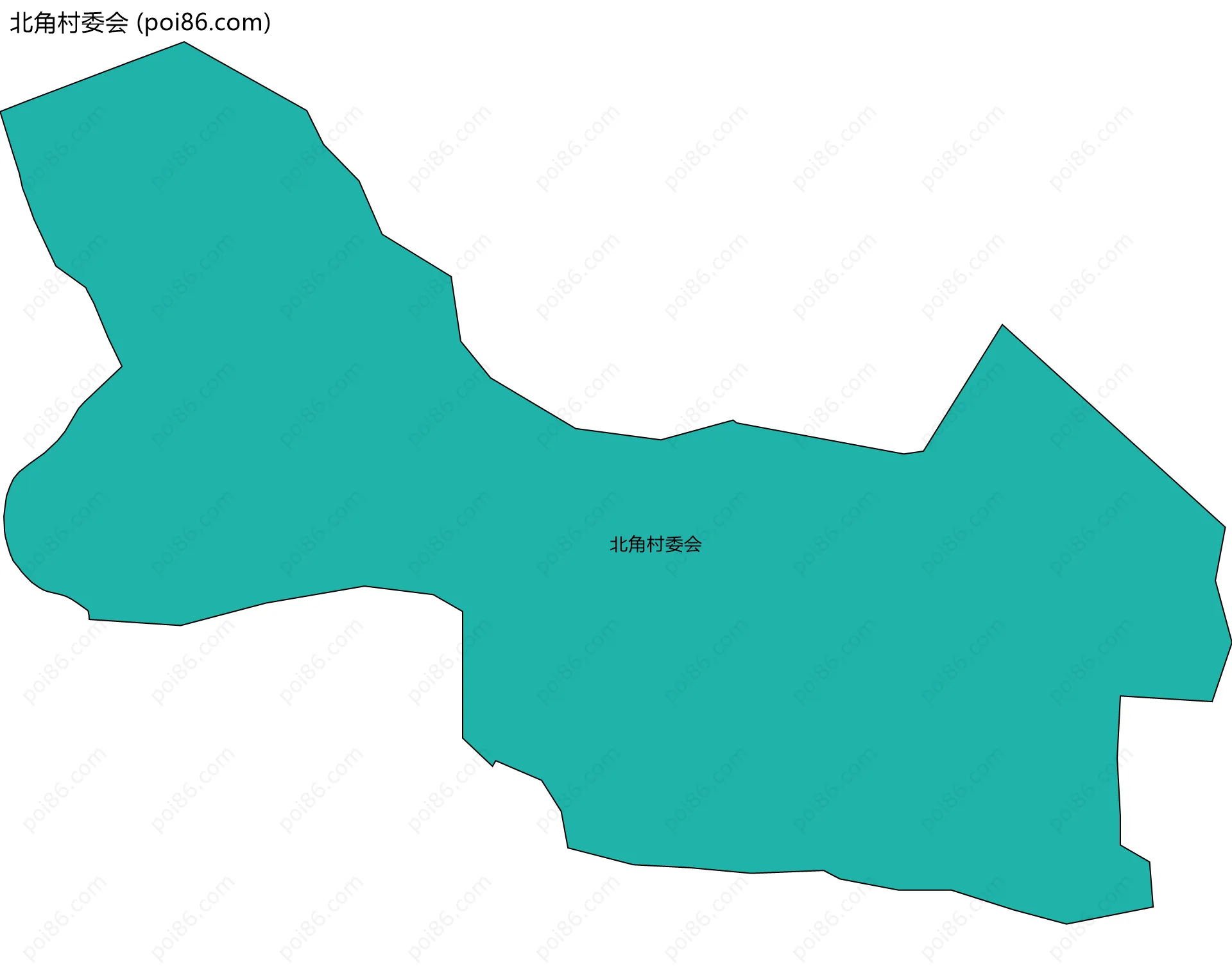 北角村委会边界地图