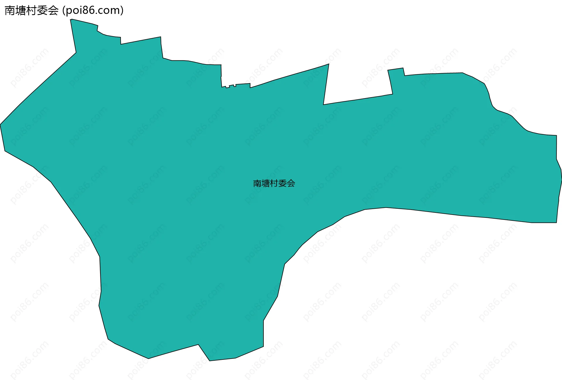南塘村委会边界地图