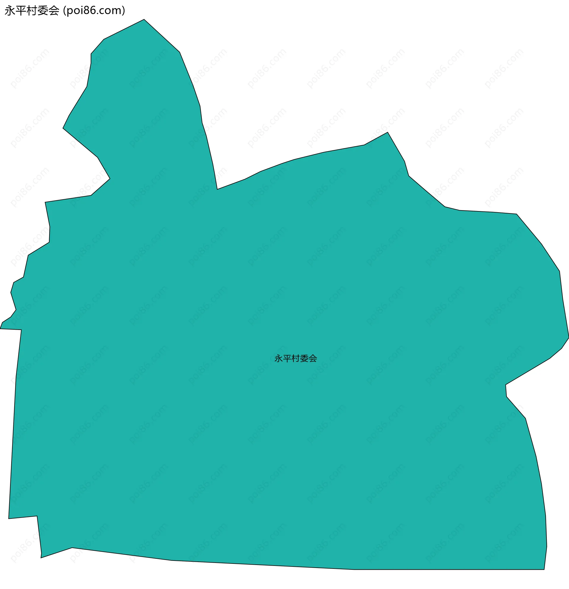 永平村委会边界地图