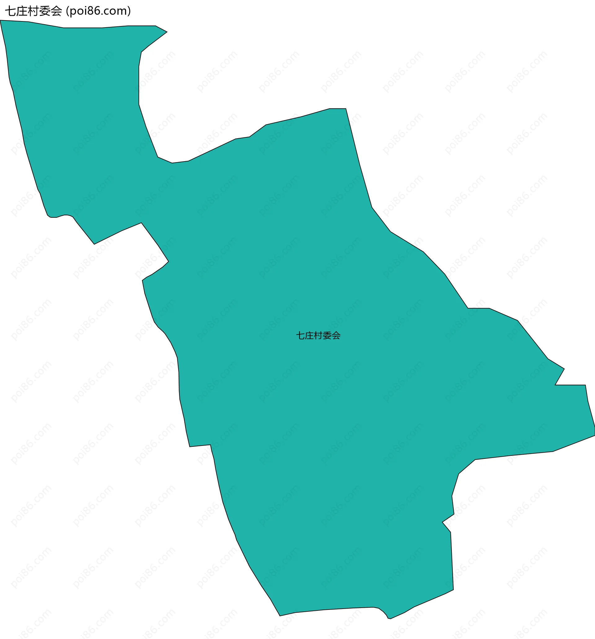 七庄村委会边界地图