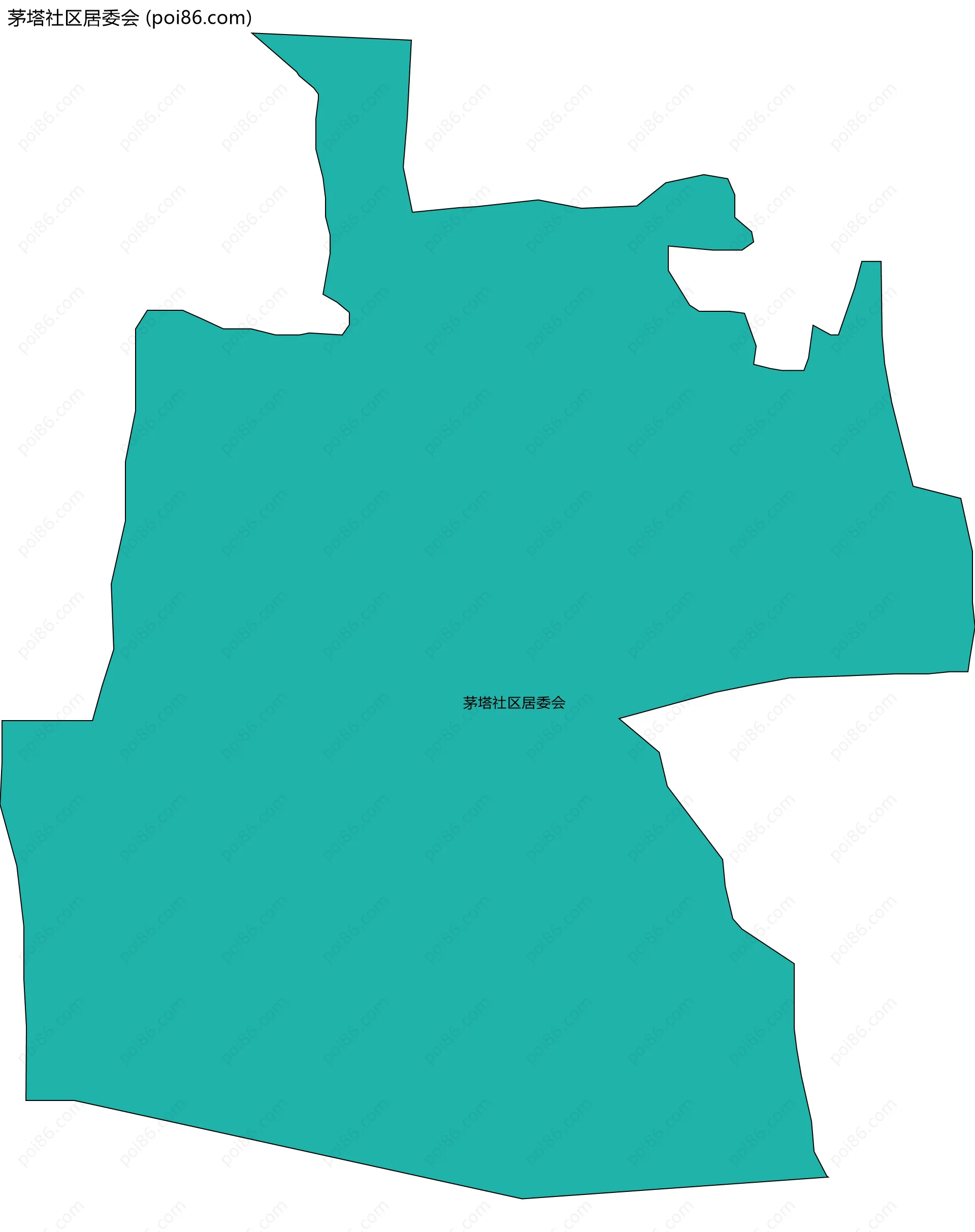 茅塔社区居委会边界地图