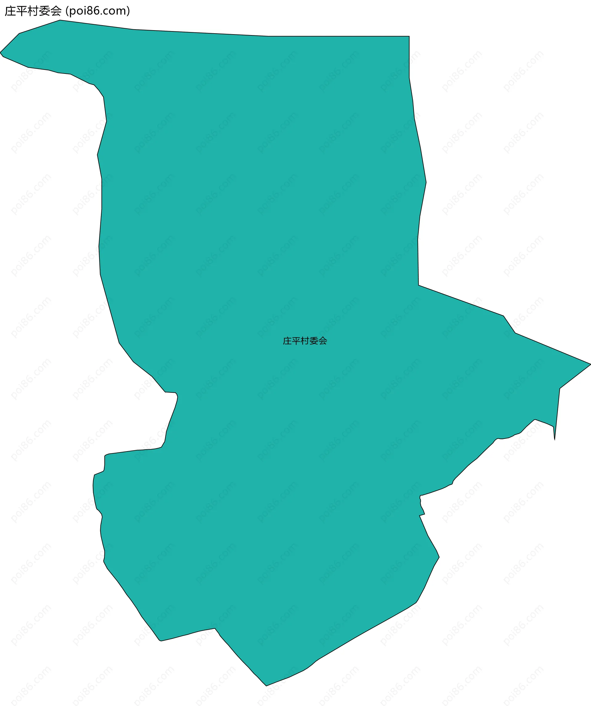 庄平村委会边界地图