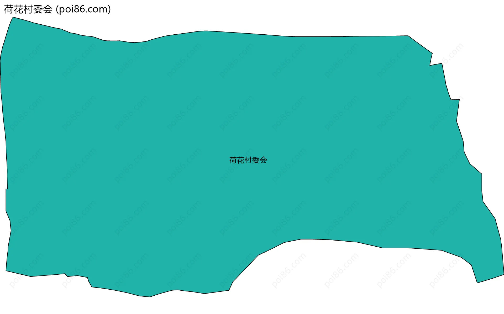 荷花村委会边界地图