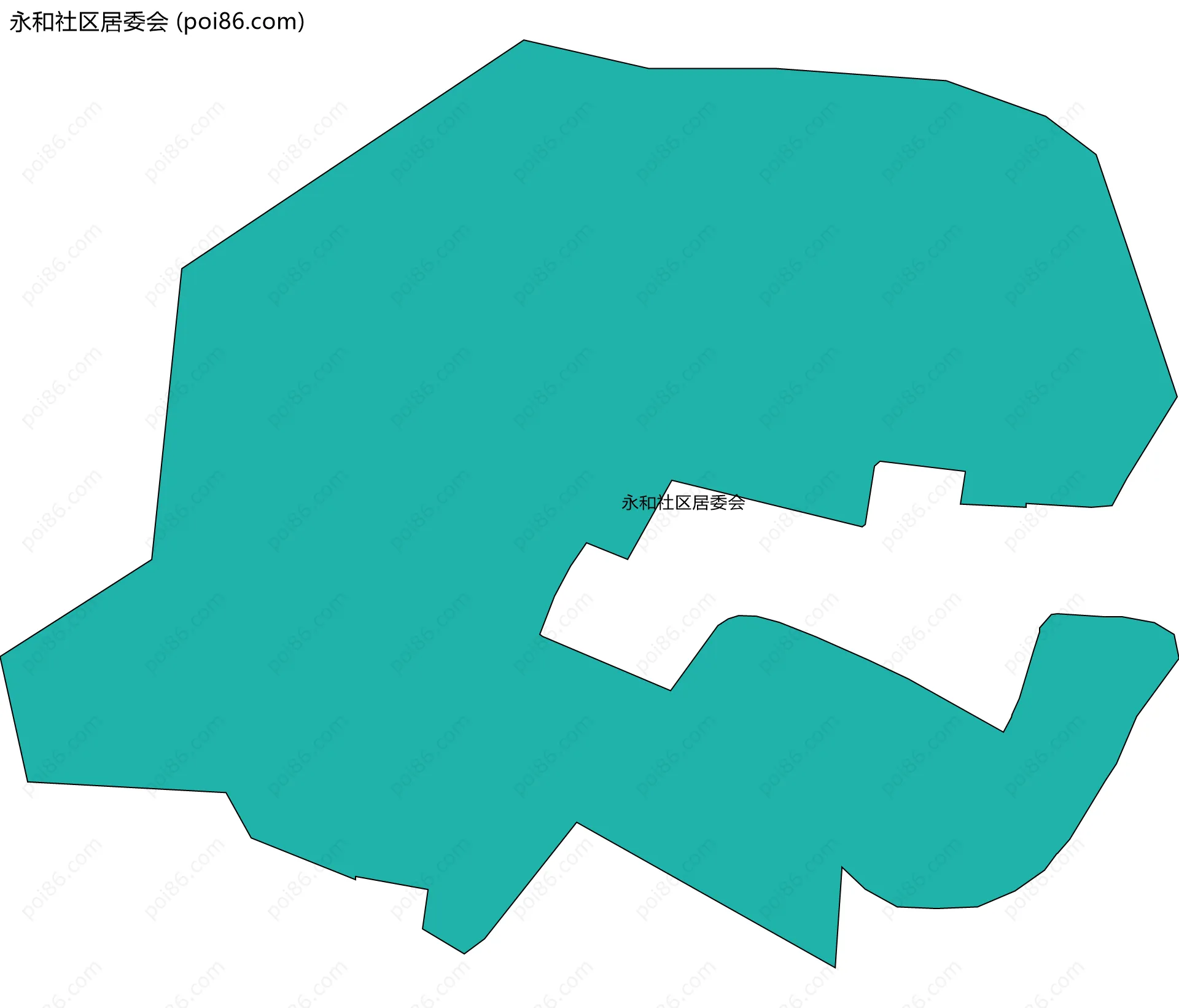 永和社区居委会边界地图