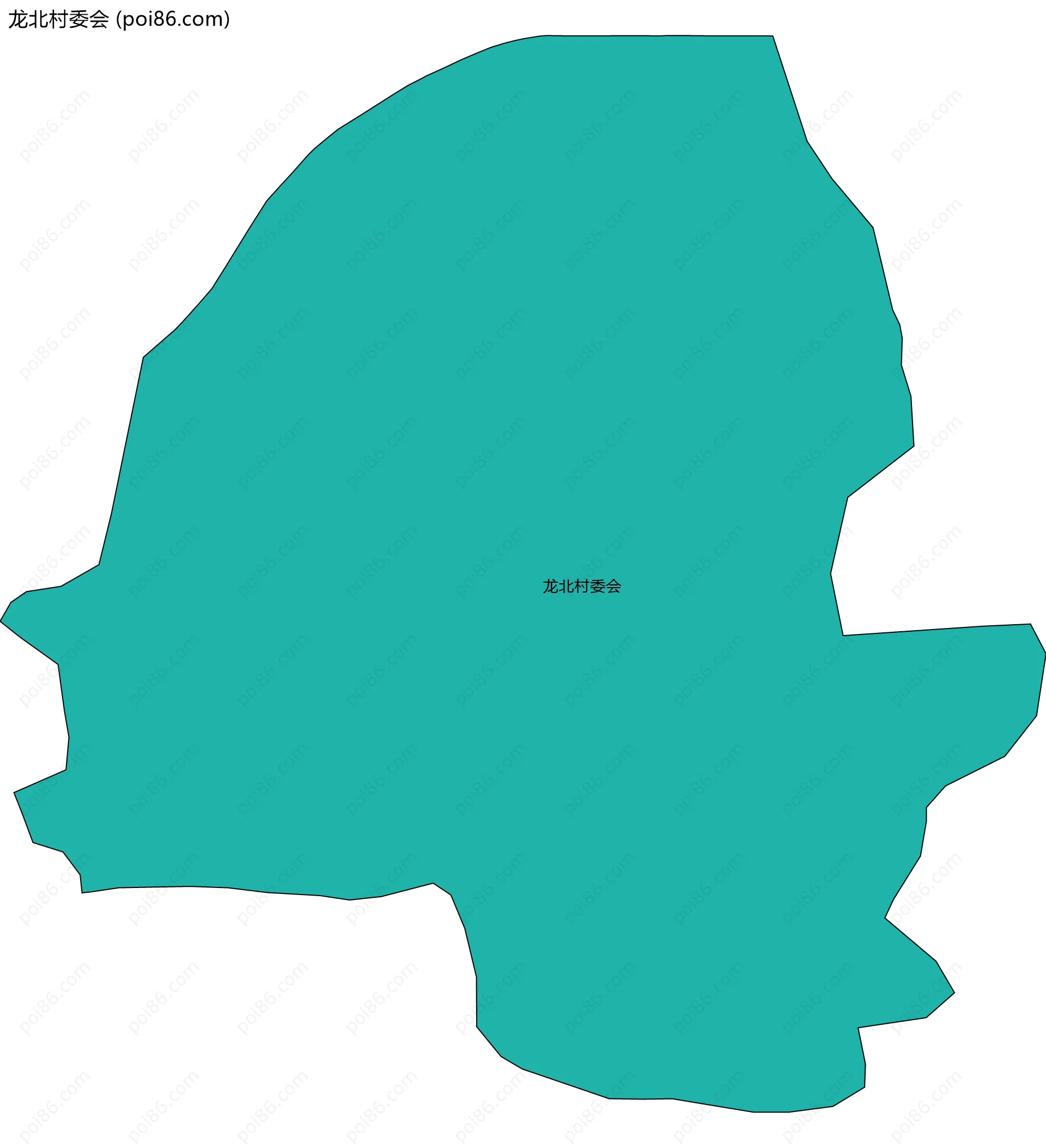 龙北村委会边界地图