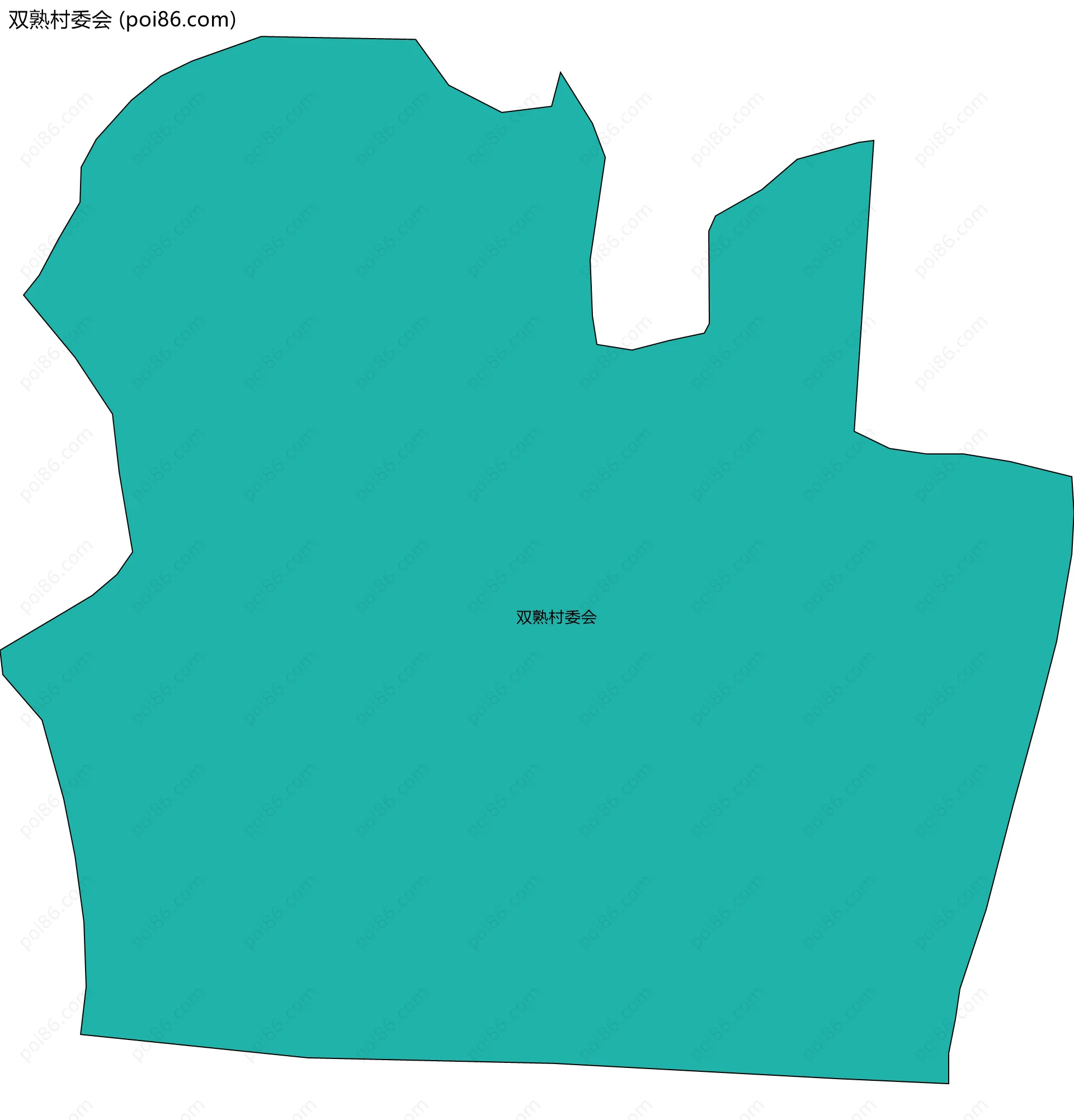 双熟村委会边界地图