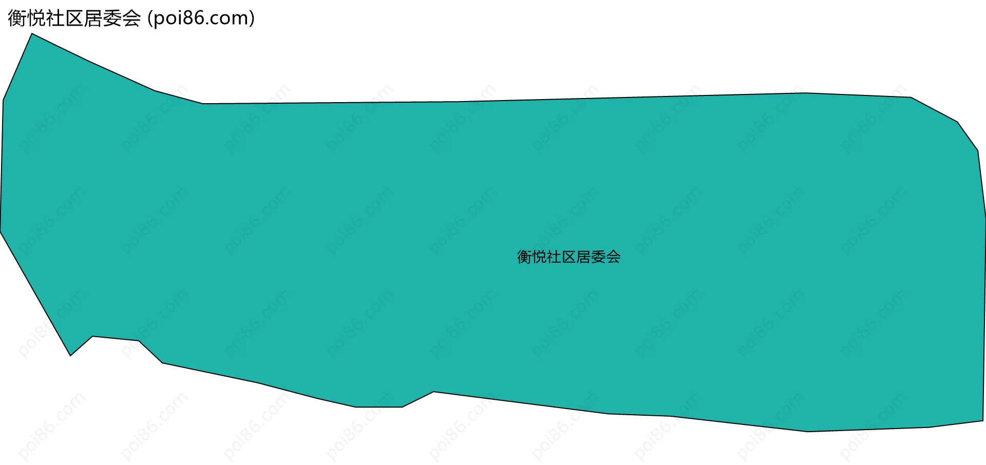 衡悦社区居委会边界地图