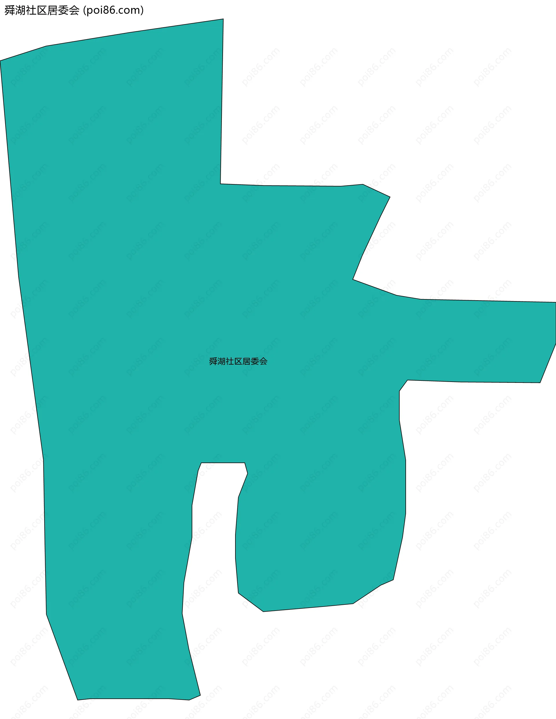 舜湖社区居委会边界地图