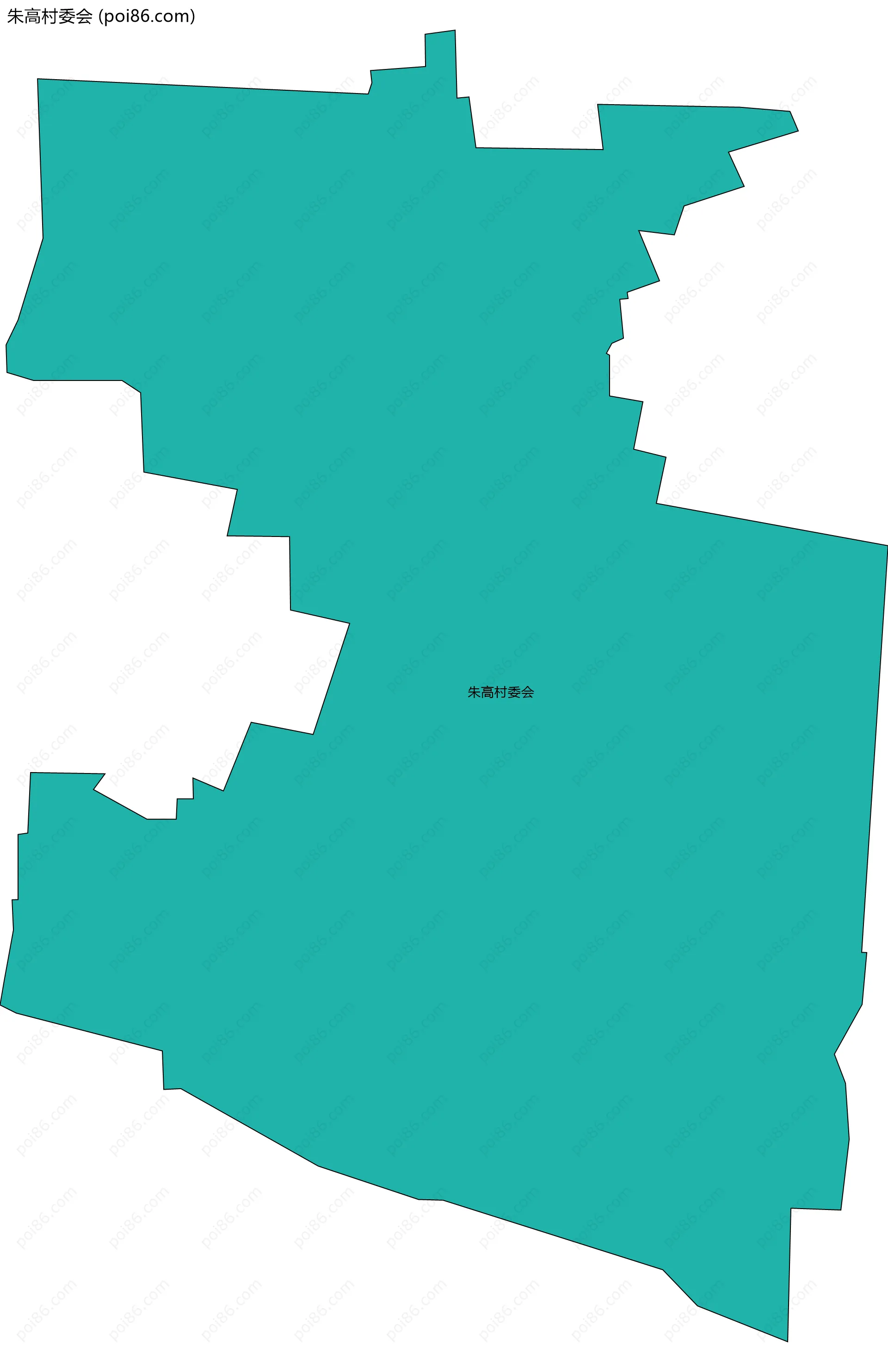 朱高村委会边界地图