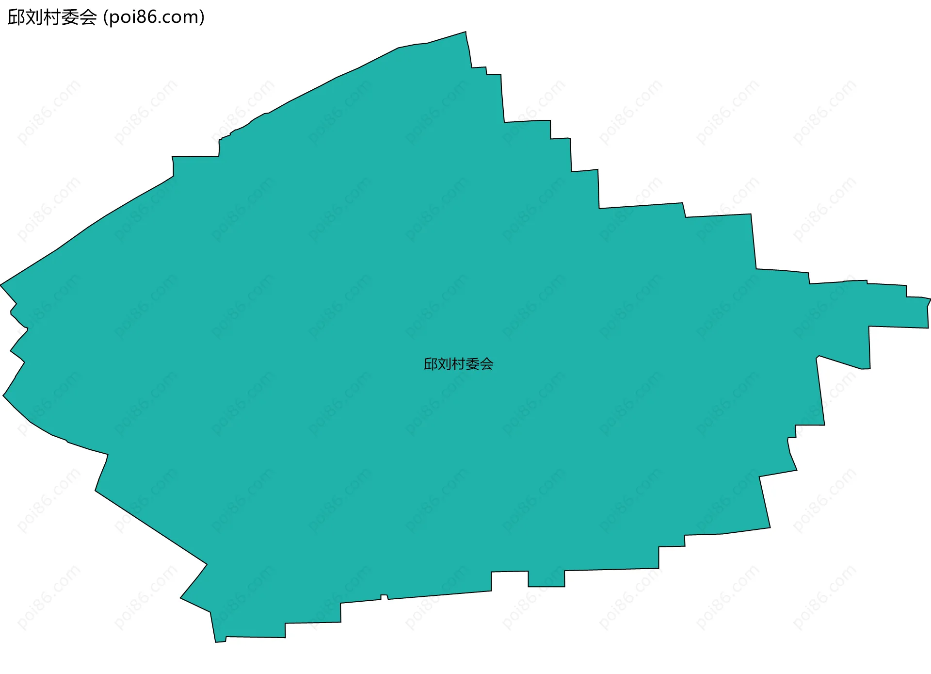 邱刘村委会边界地图