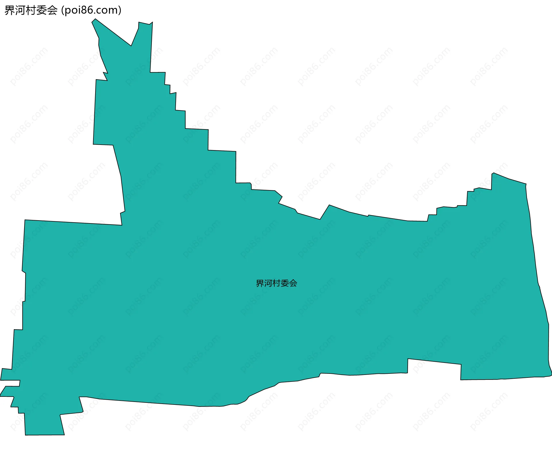 界河村委会边界地图