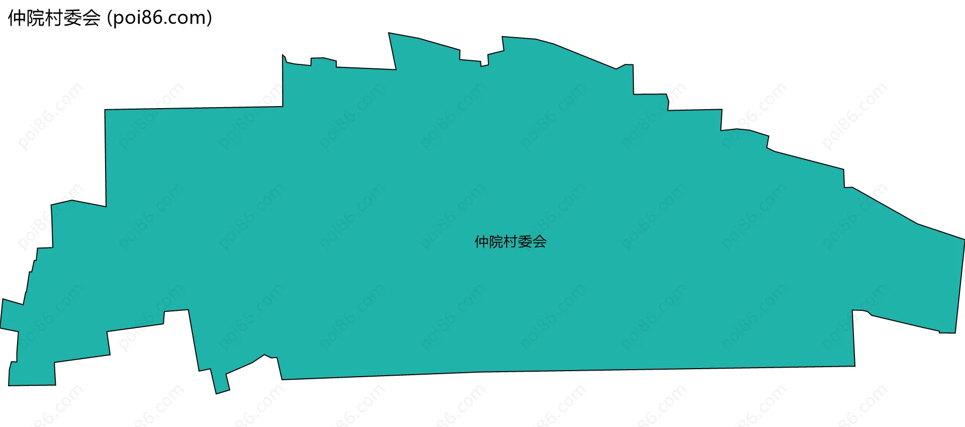 仲院村委会边界地图