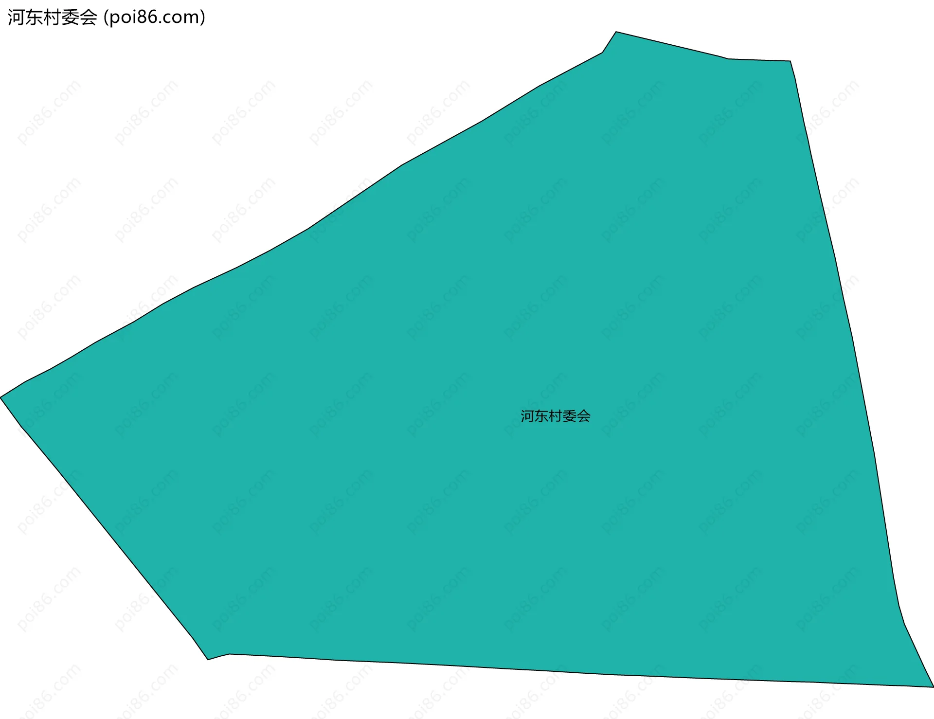 河东村委会边界地图
