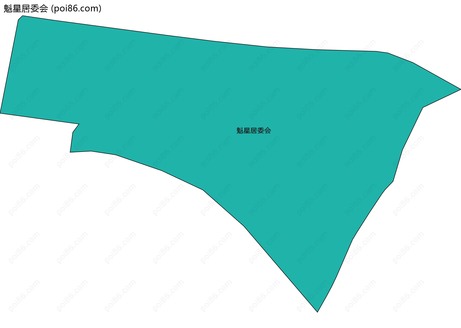 魁星居委会边界地图