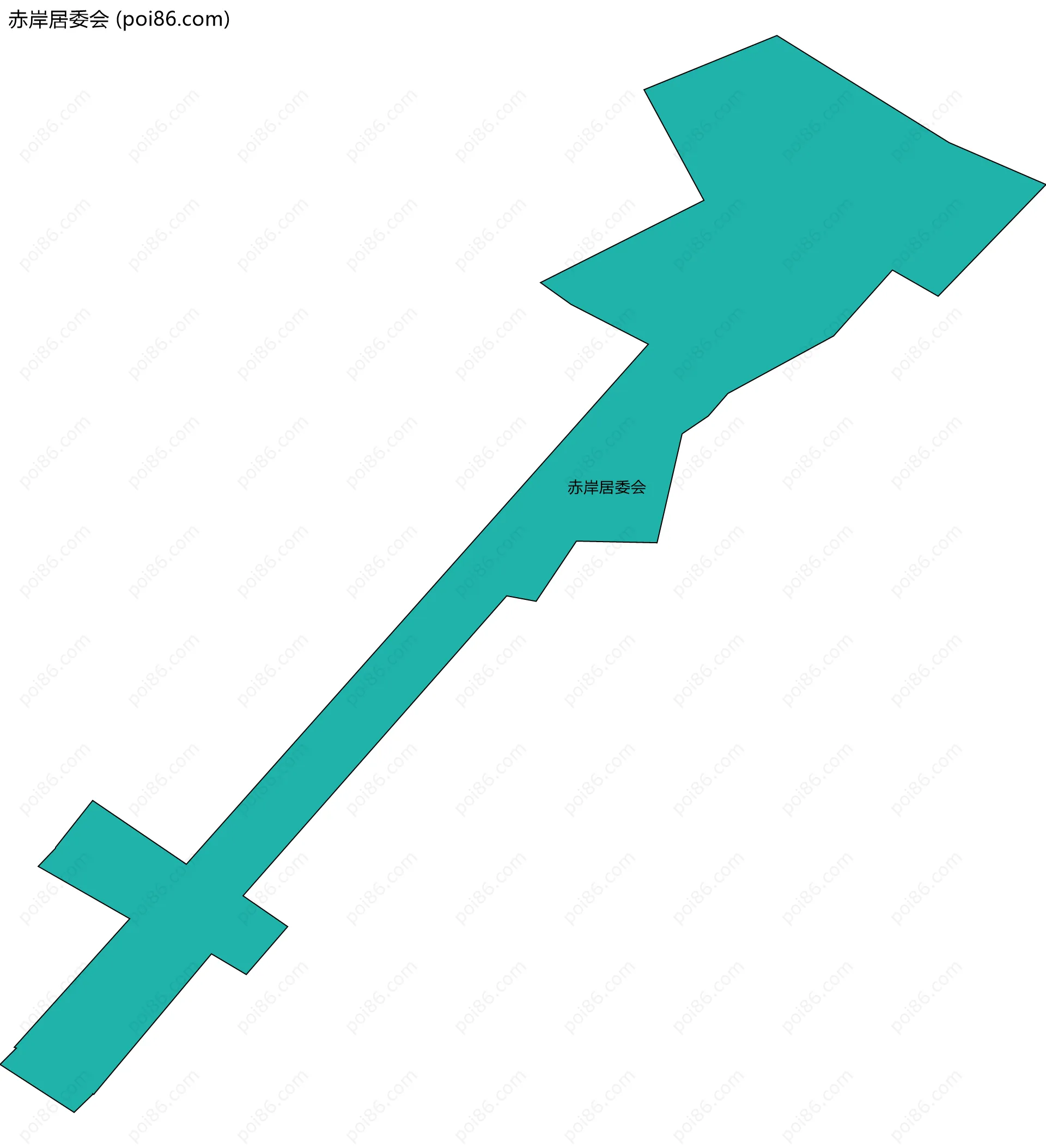 赤岸居委会边界地图