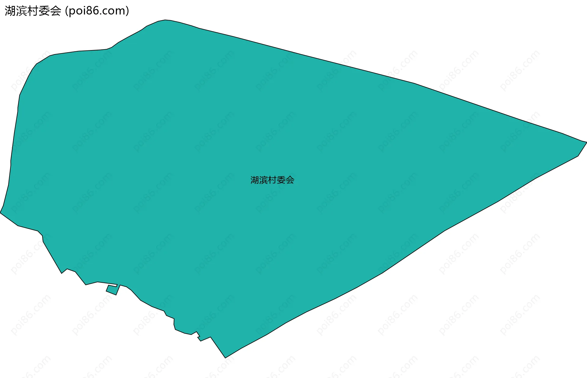 湖滨村委会边界地图