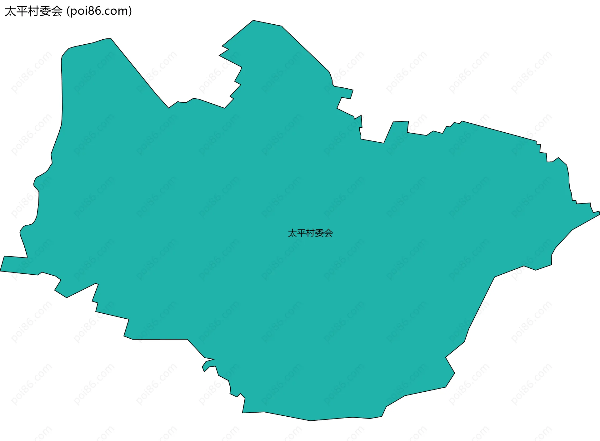 太平村委会边界地图