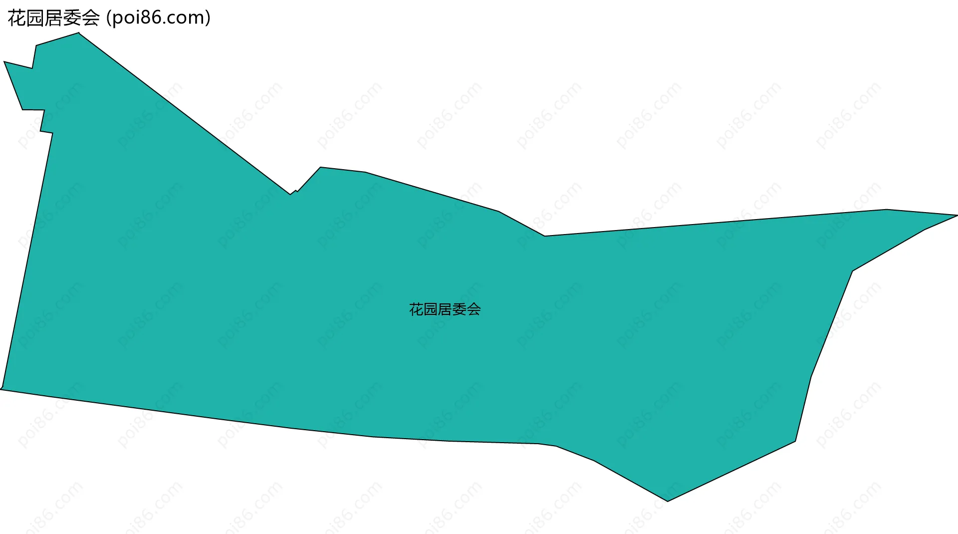 花园居委会边界地图