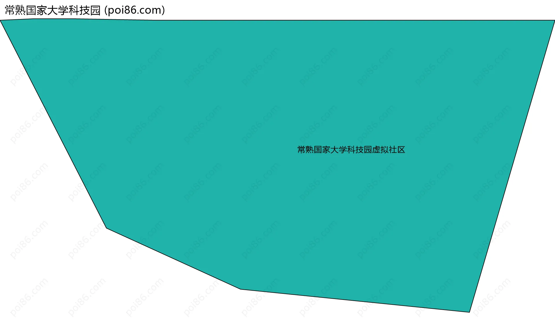 常熟国家大学科技园边界地图(五级行政区划)