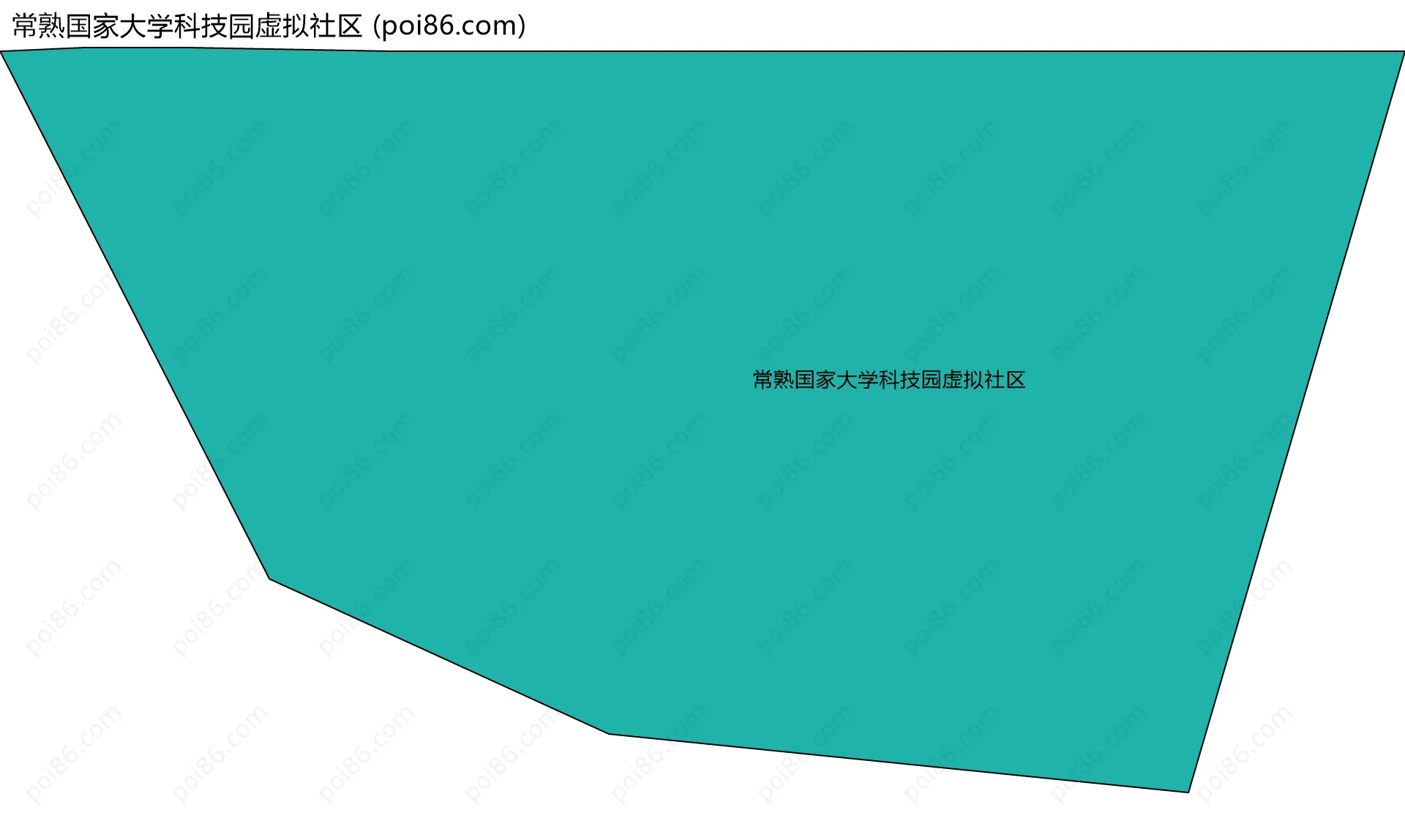 常熟国家大学科技园虚拟社区边界地图