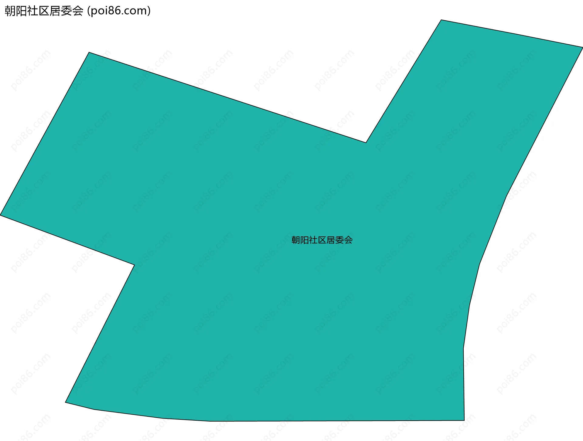 朝阳社区居委会边界地图