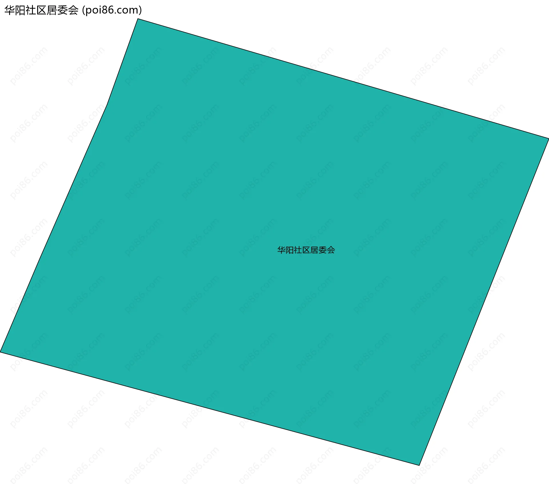 华阳社区居委会边界地图