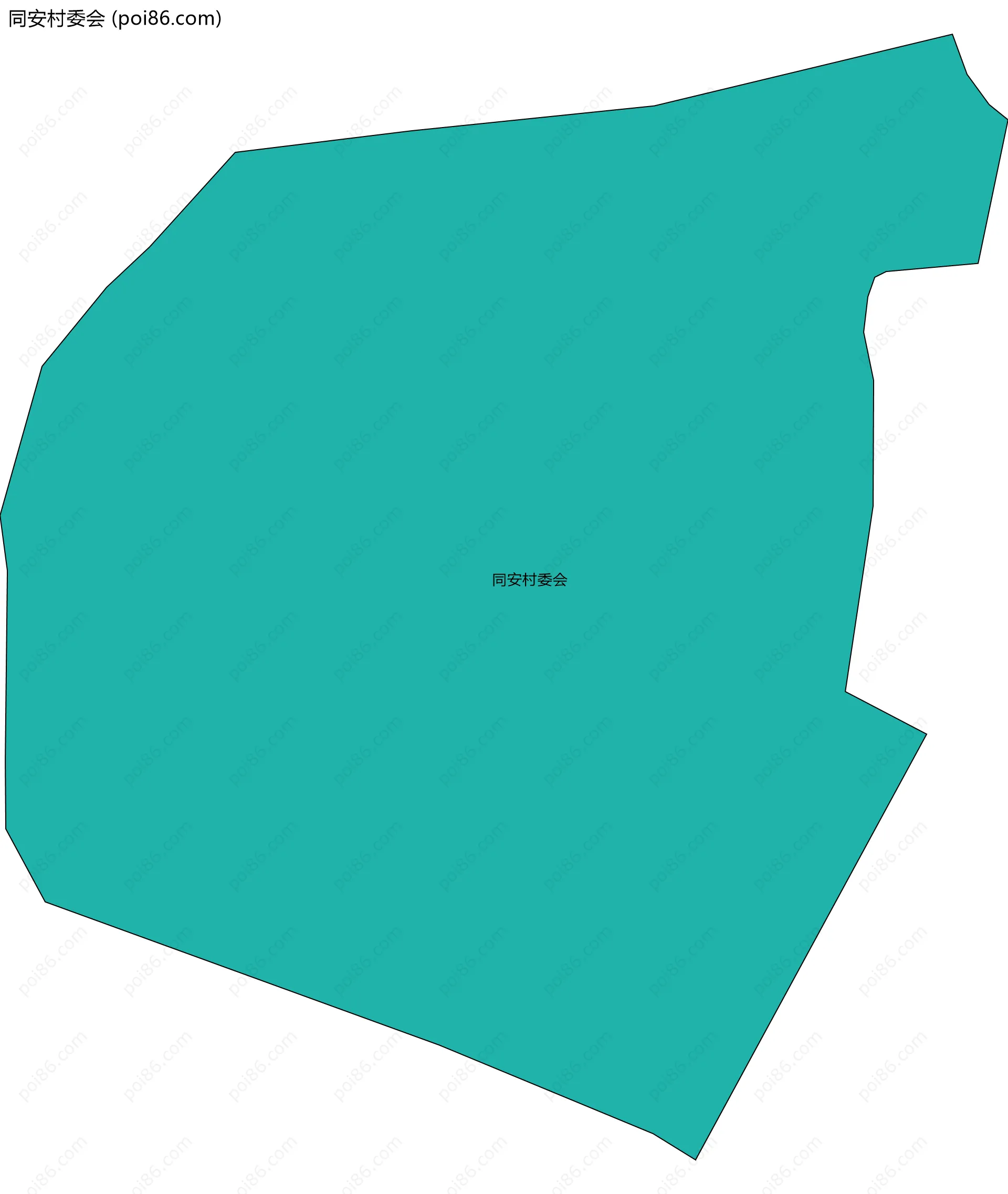 同安村委会边界地图