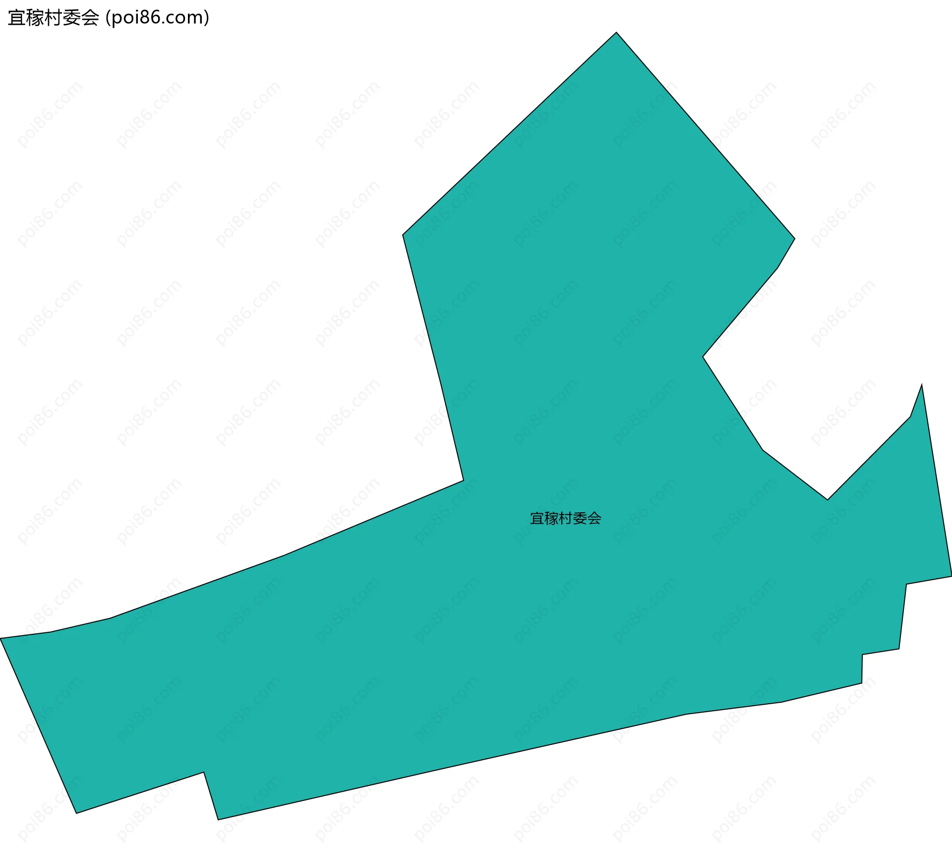 宜稼村委会边界地图