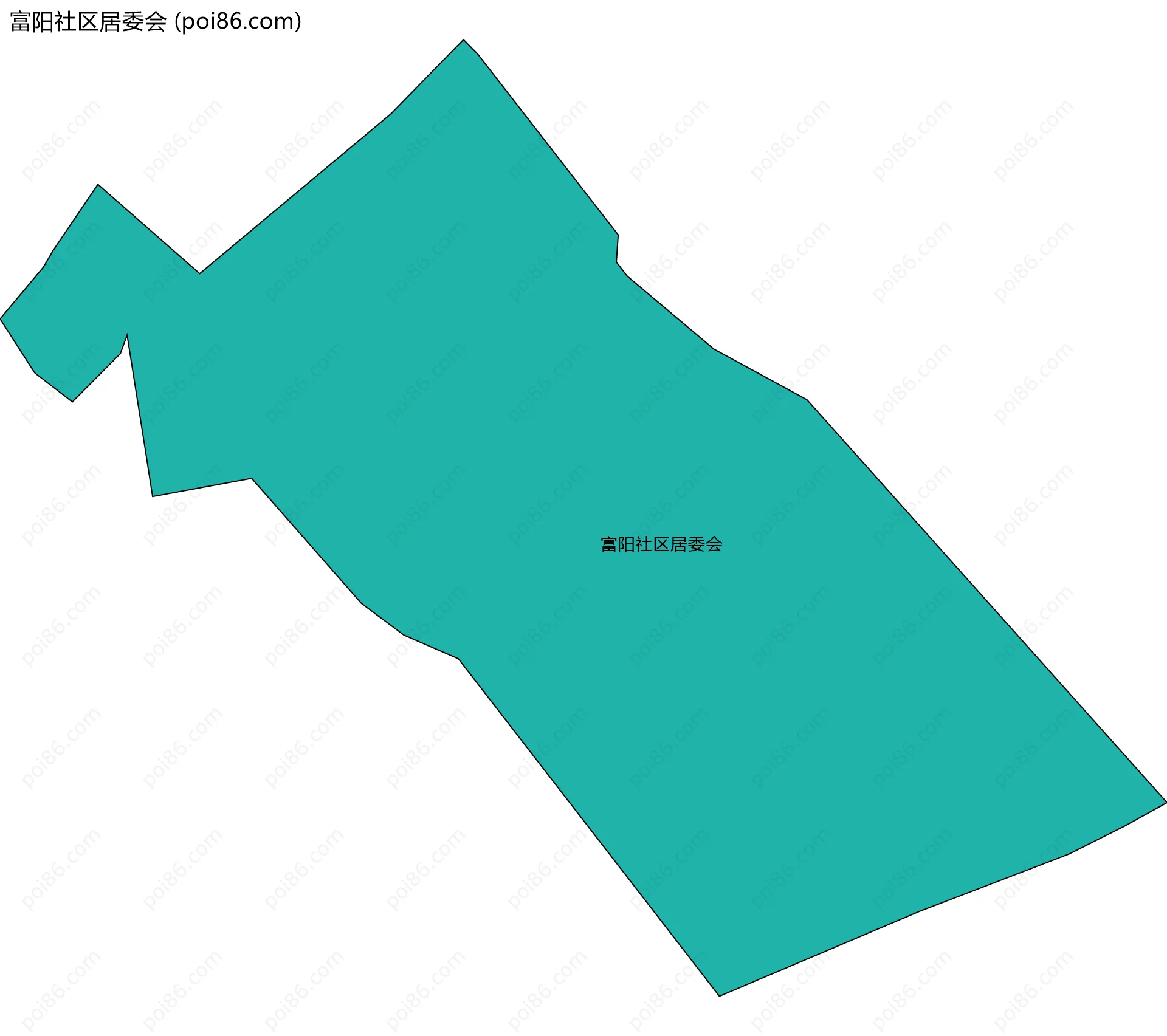 富阳社区居委会边界地图