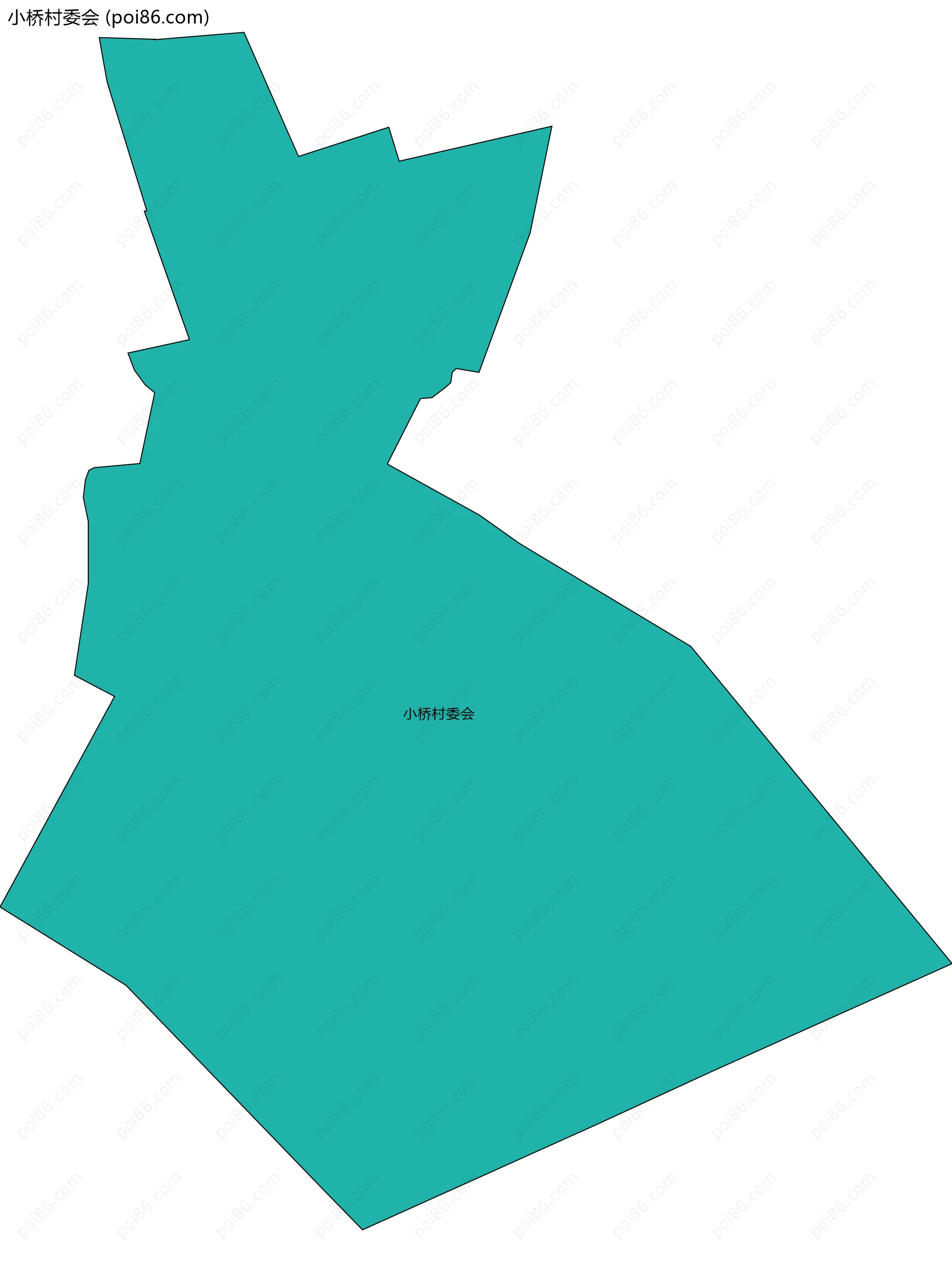 小桥村委会边界地图