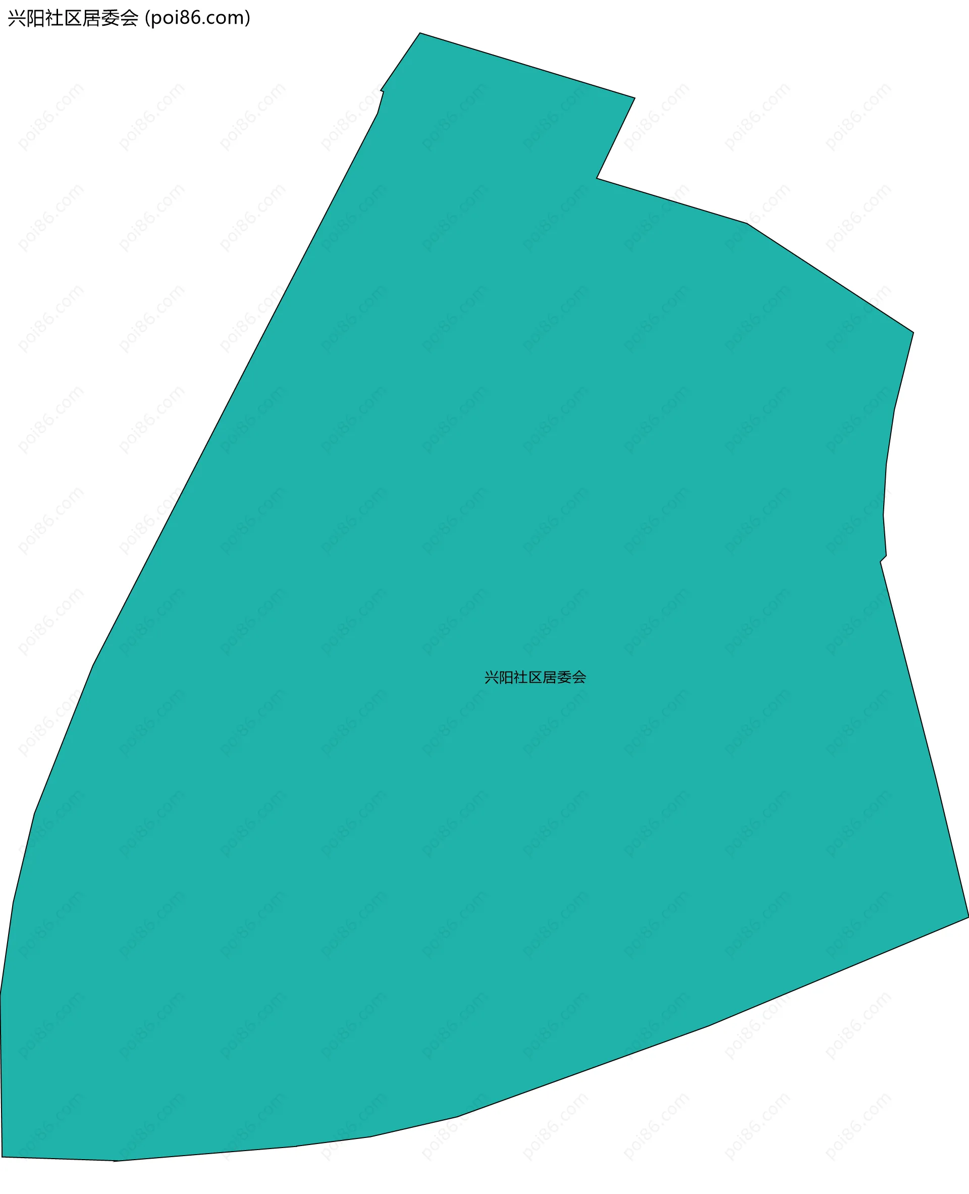 兴阳社区居委会边界地图