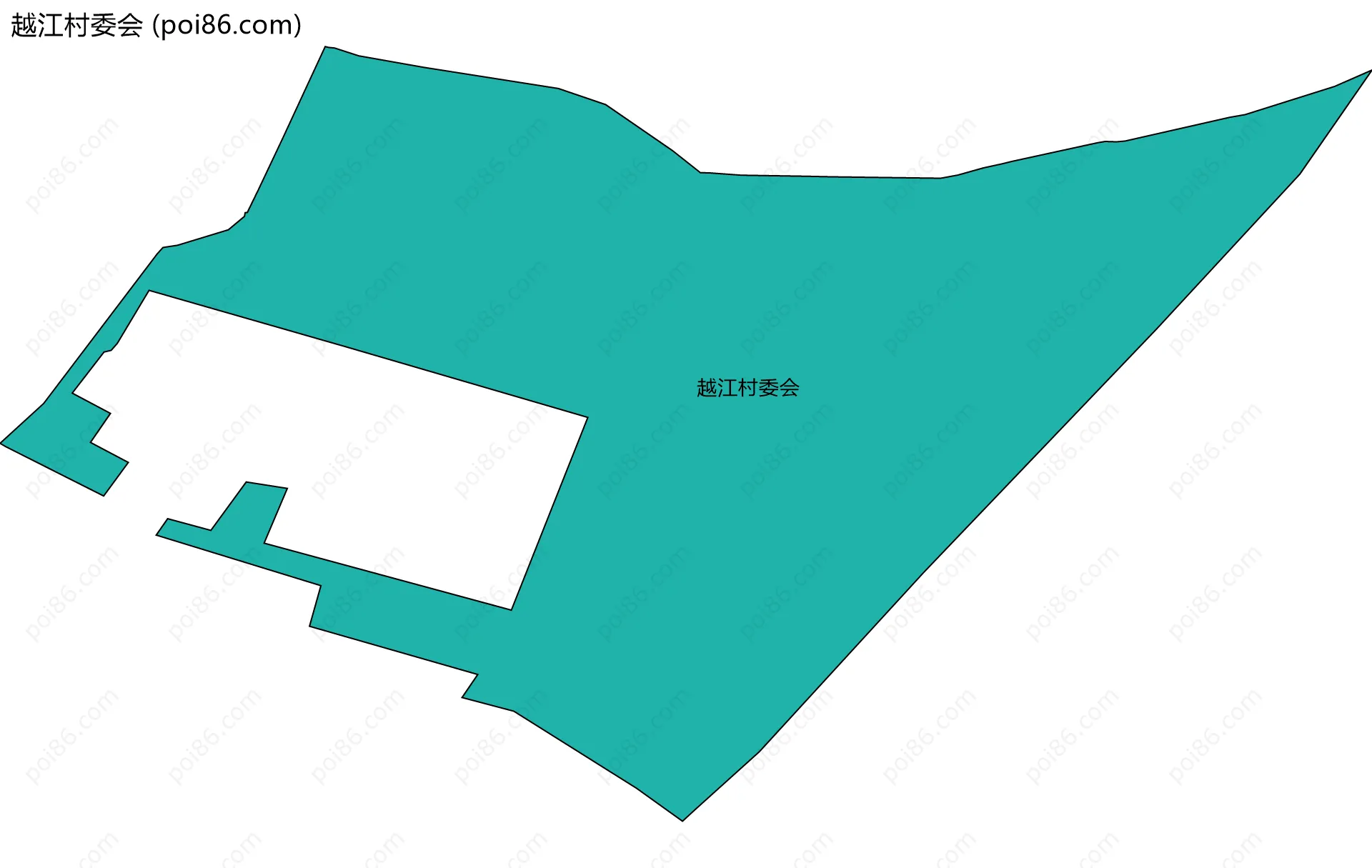 越江村委会边界地图