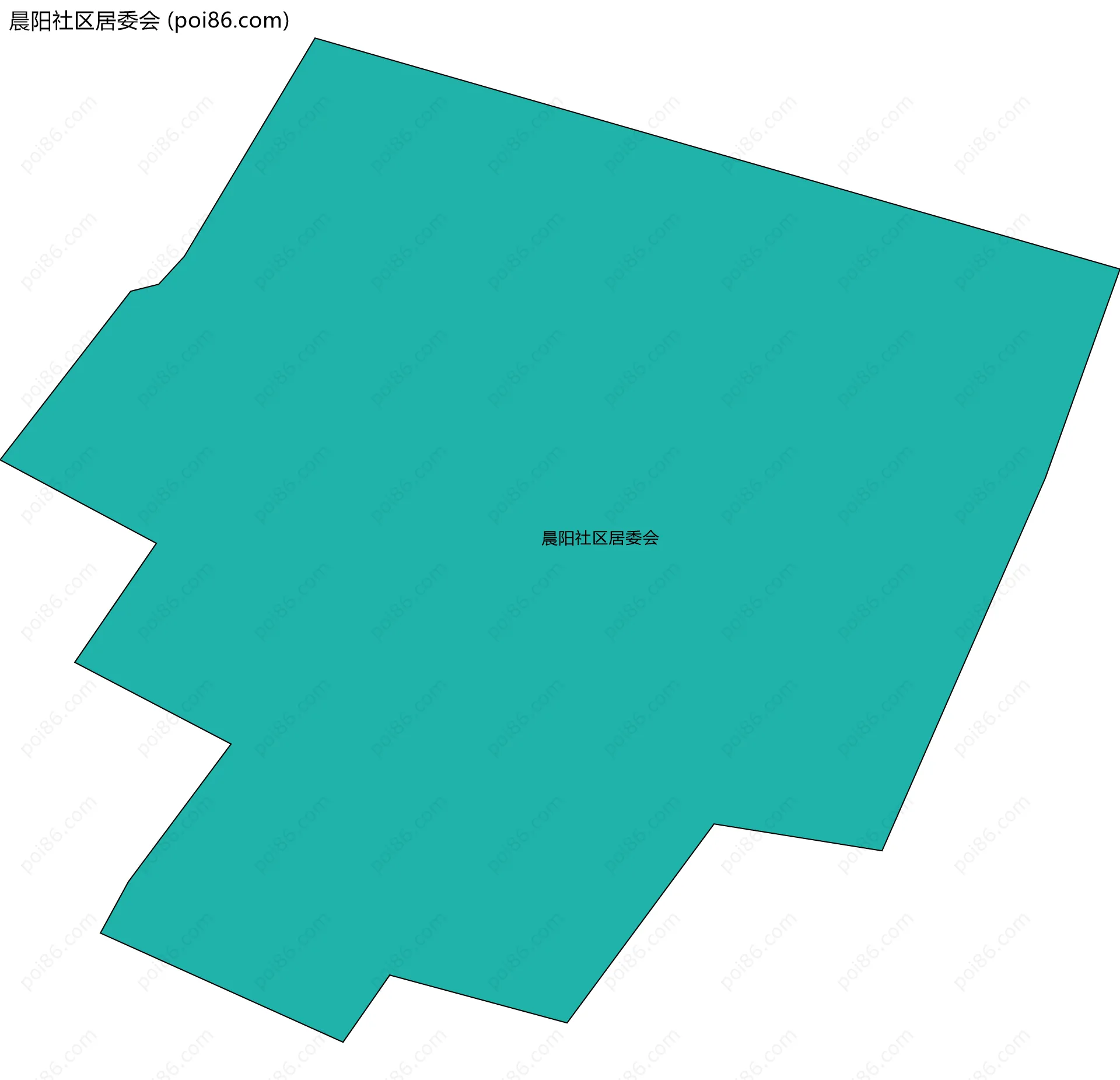 晨阳社区居委会边界地图