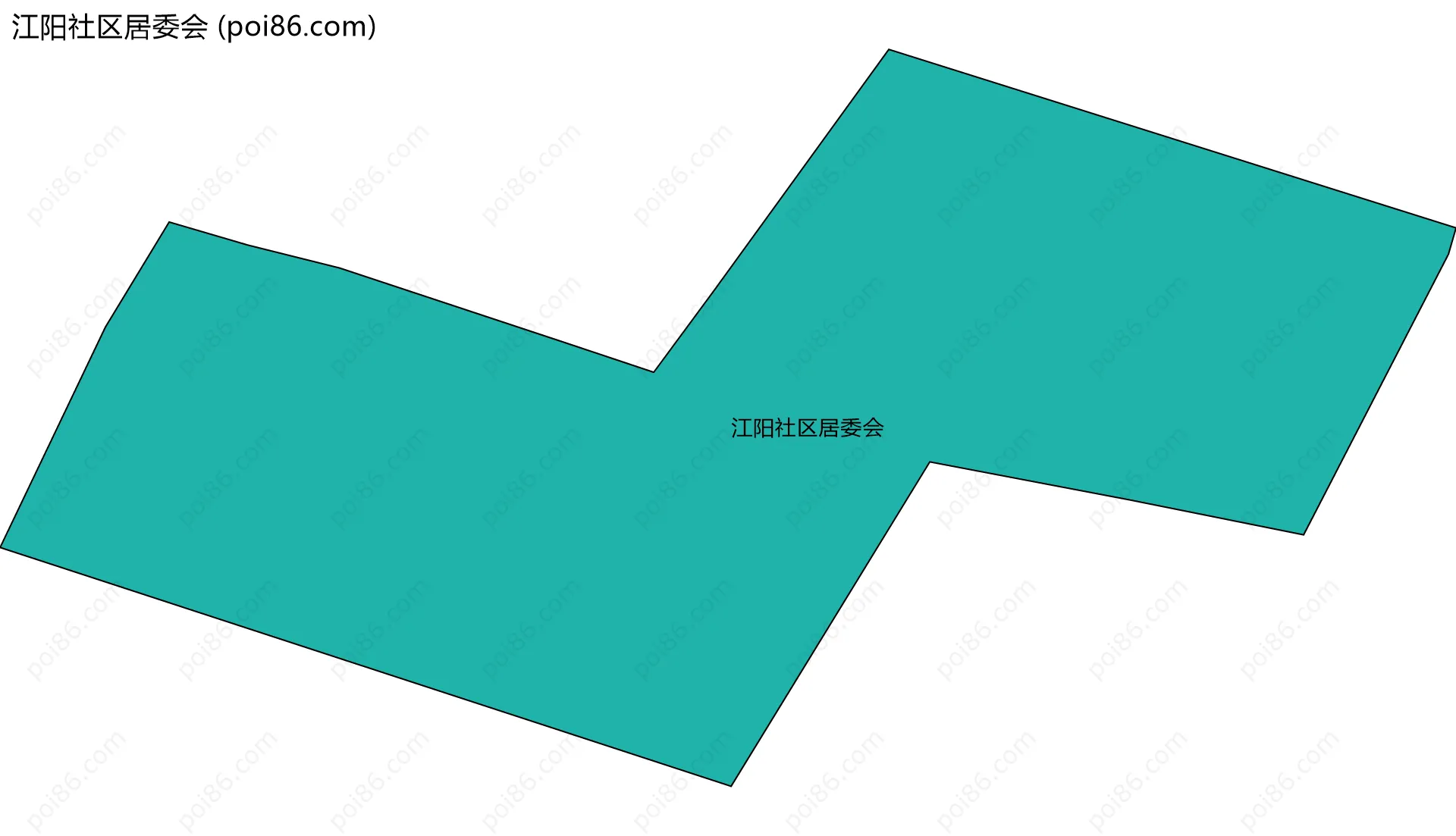 江阳社区居委会边界地图