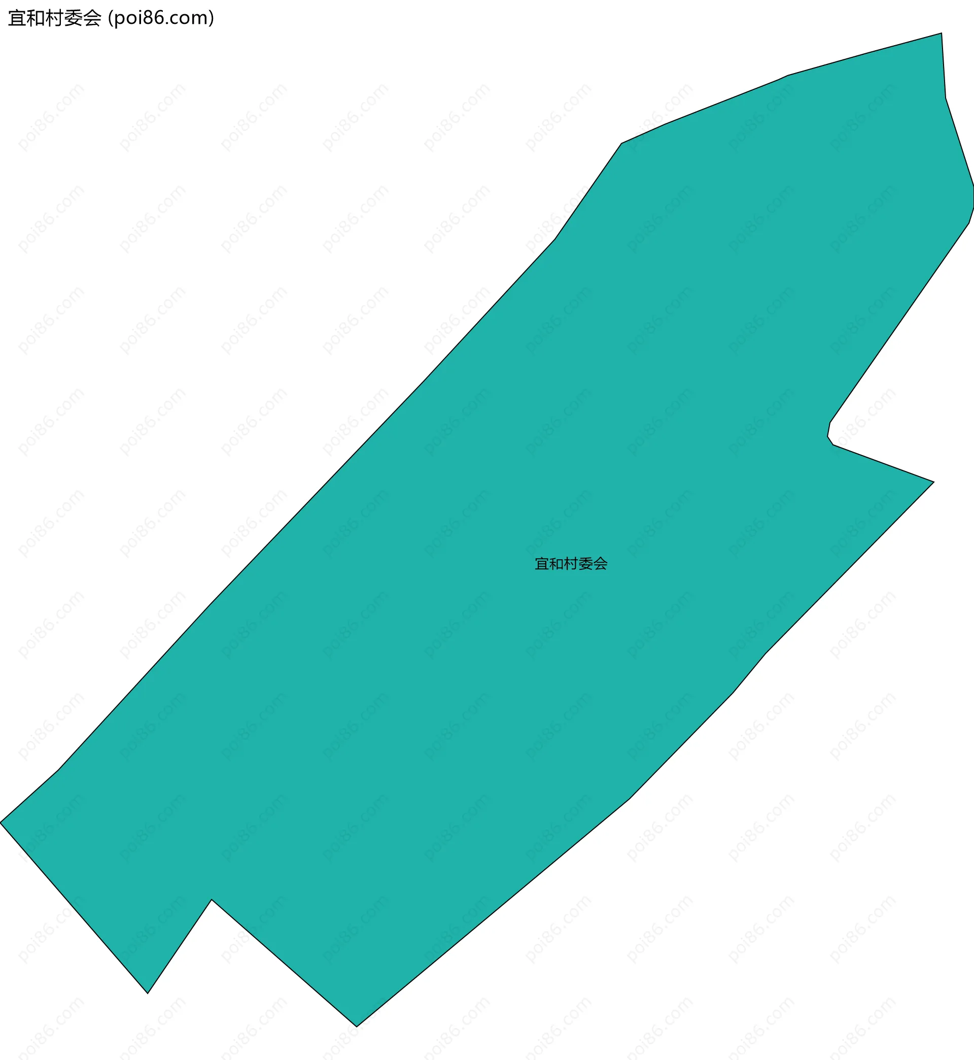 宜和村委会边界地图