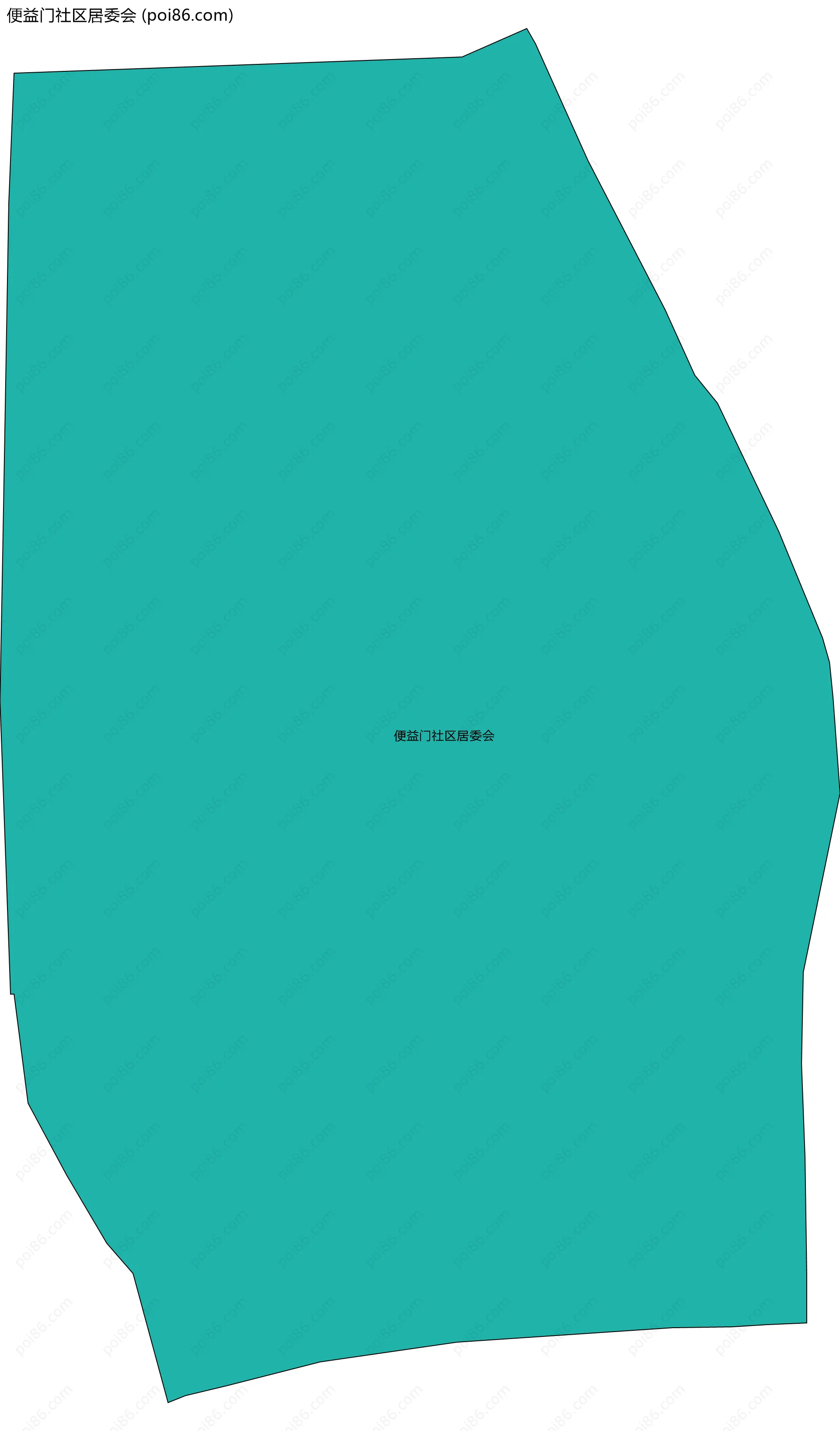 便益门社区居委会边界地图
